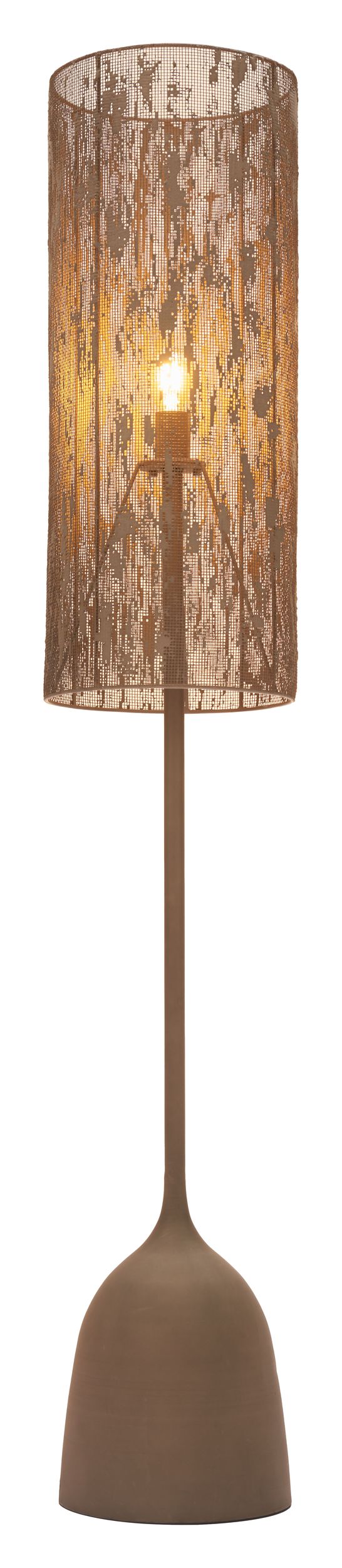 Buff Steel Floor Lamp