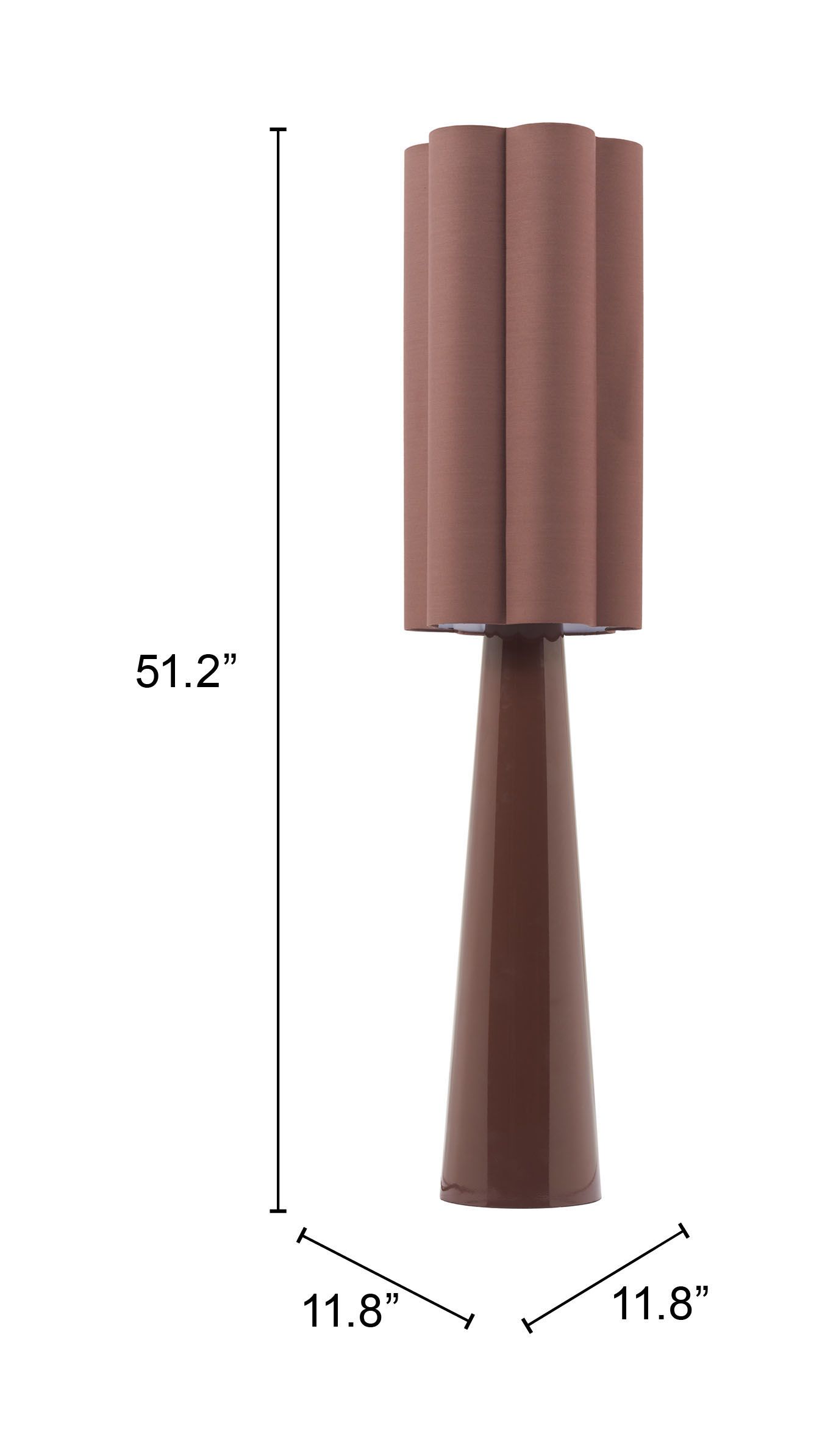Violet PVC/Steel Floor Lamp