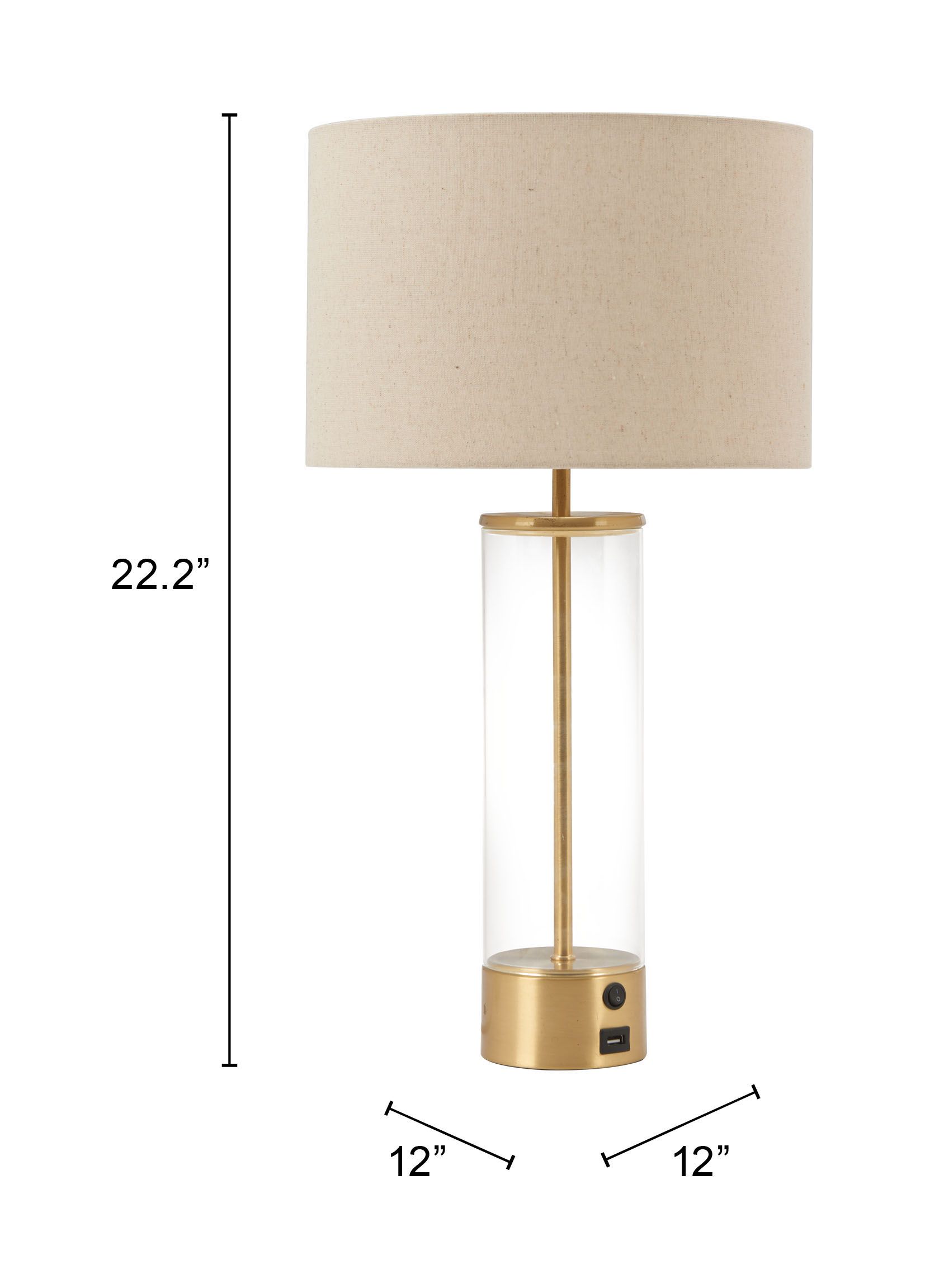 Boreal PVC/Steel Table Lamp