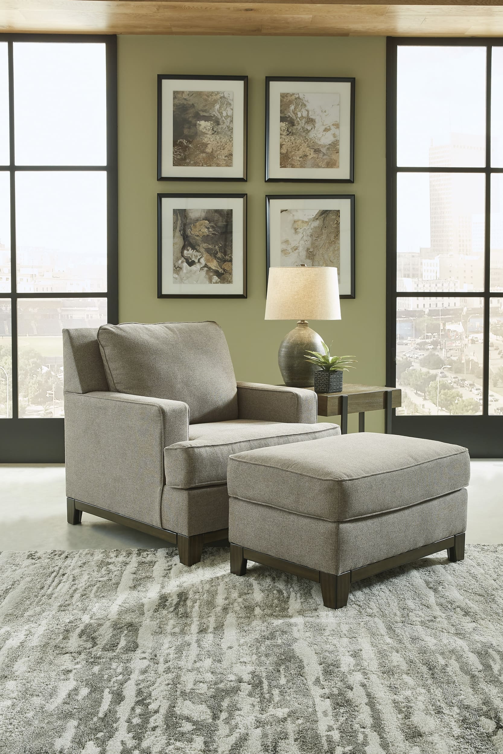 Ashley Kaywood Chair And Ottoman