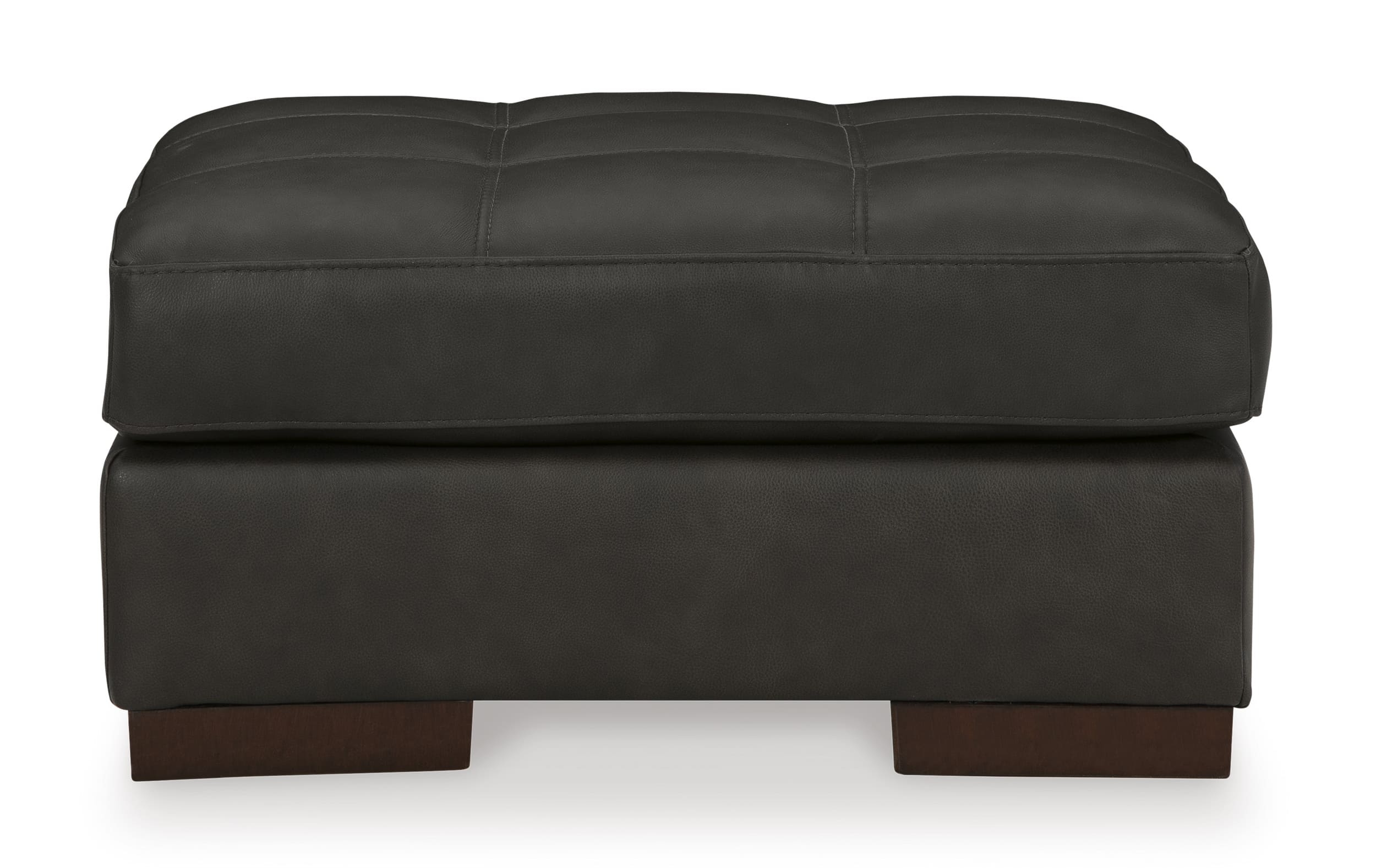 Luigi Leather Ottoman Side by Ashley