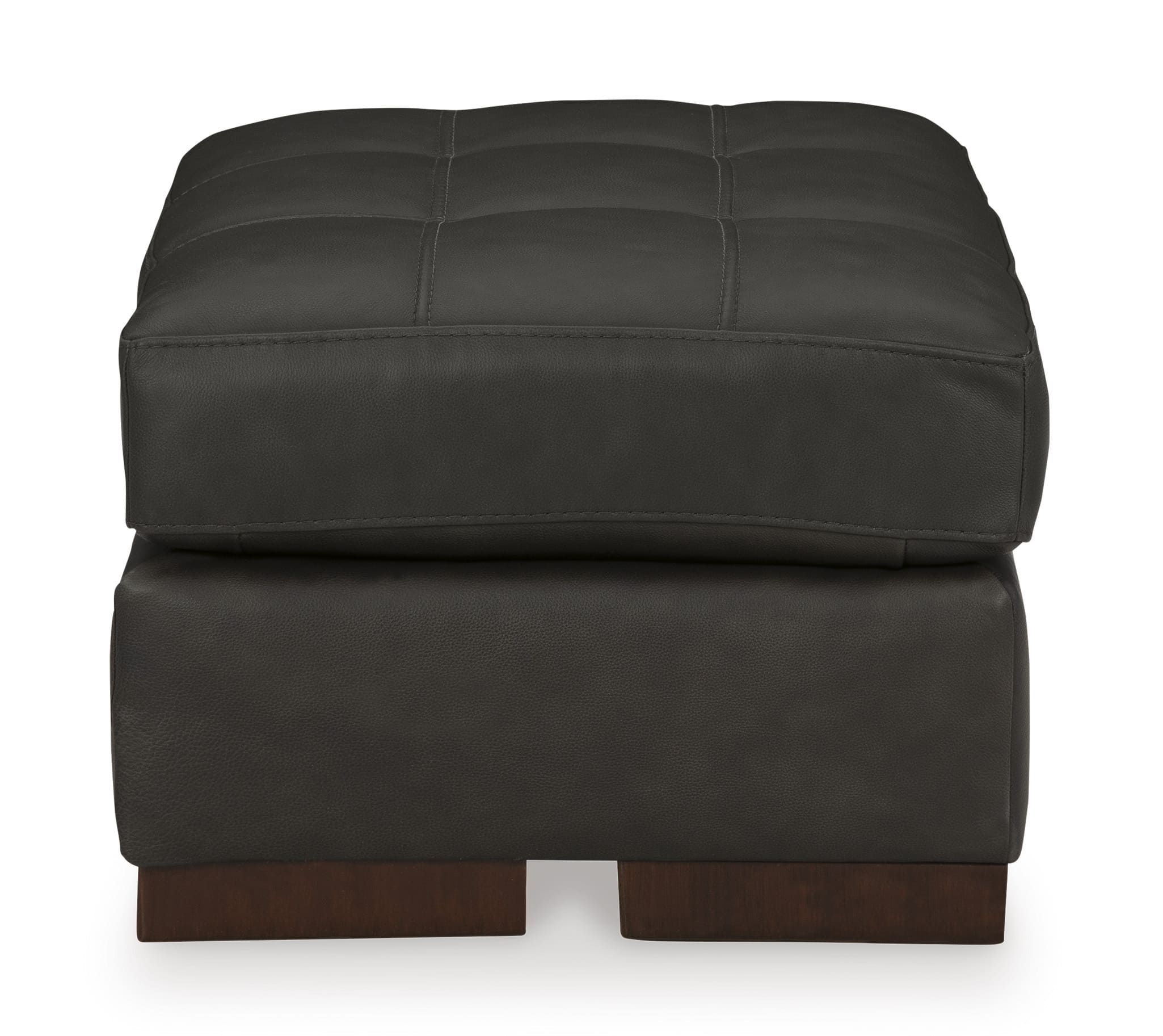 Ashley Luigi Leather Ottoman Side