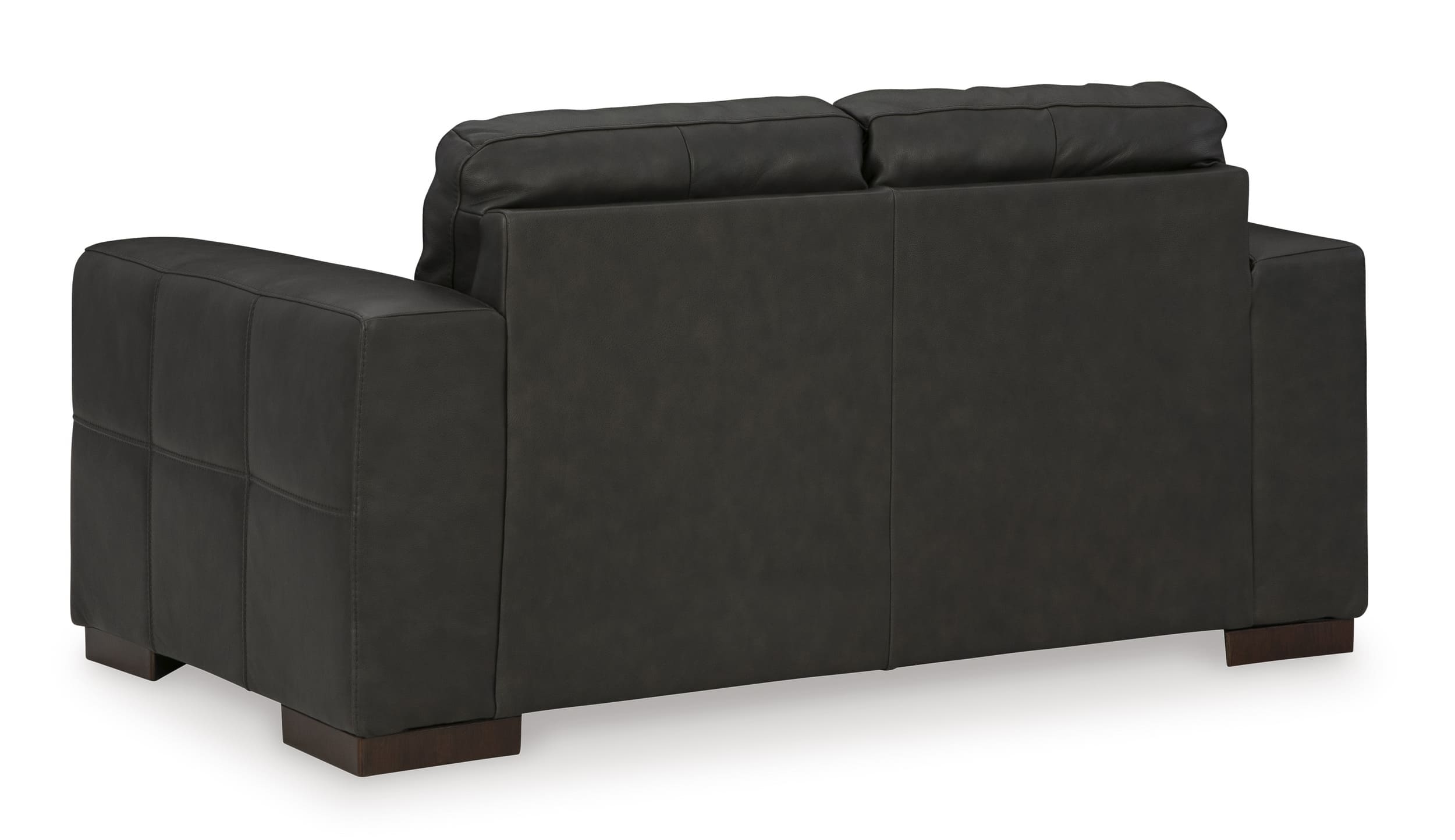 Ashley Luigi Leather Loveseat Back