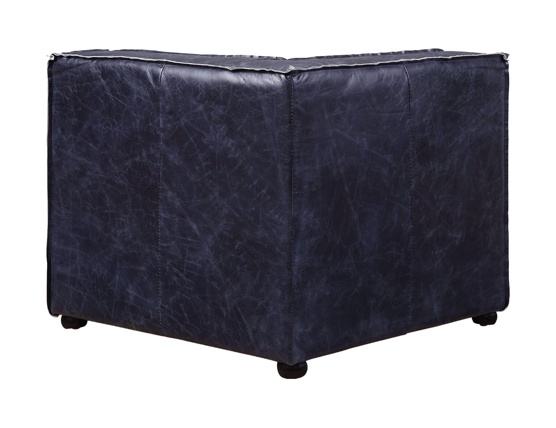 Birdie Top Grain Leather Modular Sectional Unit Wedge