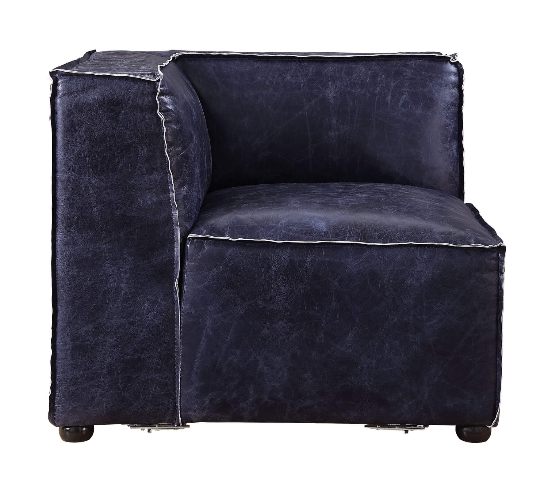 Birdie Top Grain Leather Modular Sectional Unit Wedge