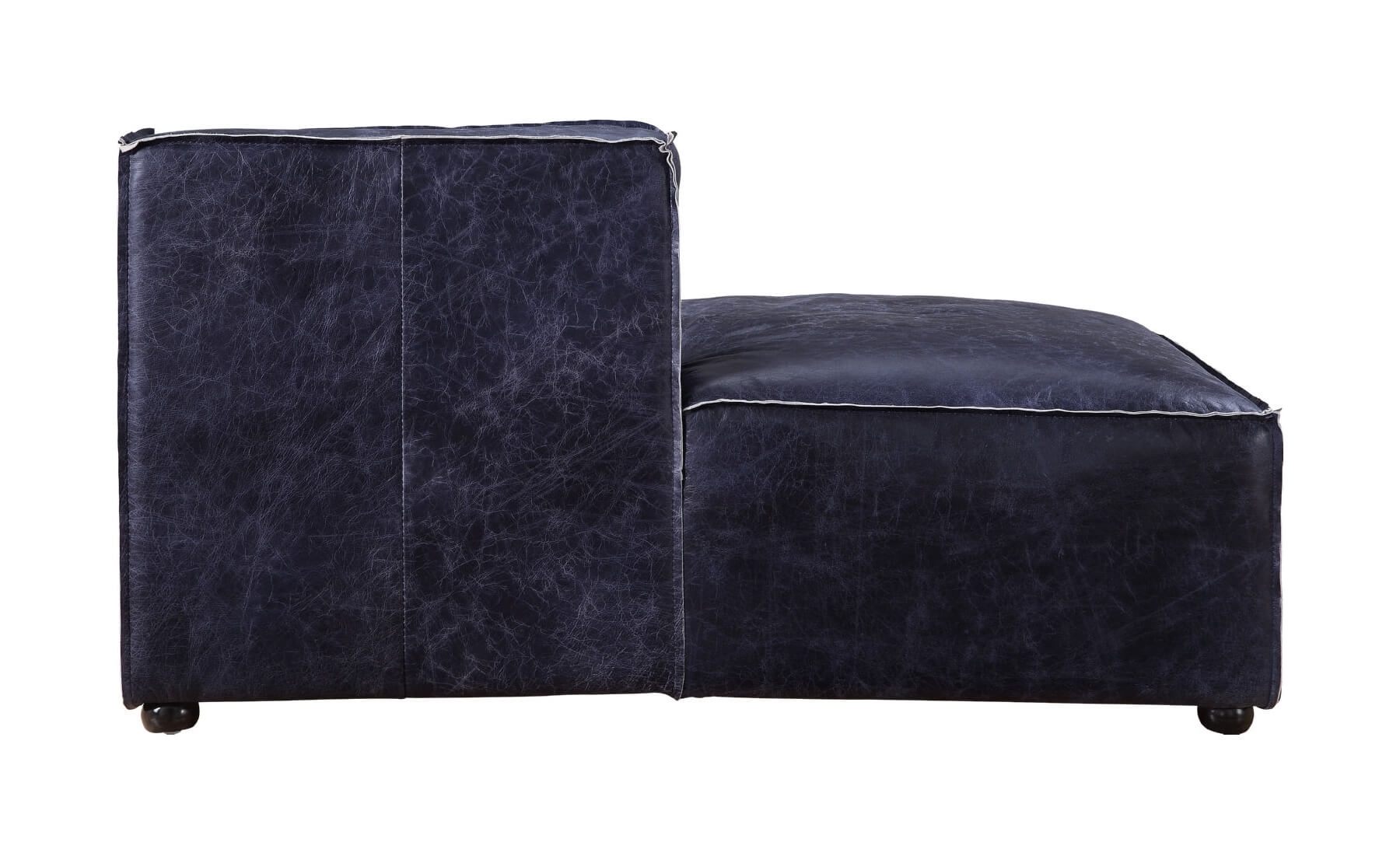 Acme Birdie Top Grain Leather Upholstery Modular Chaise