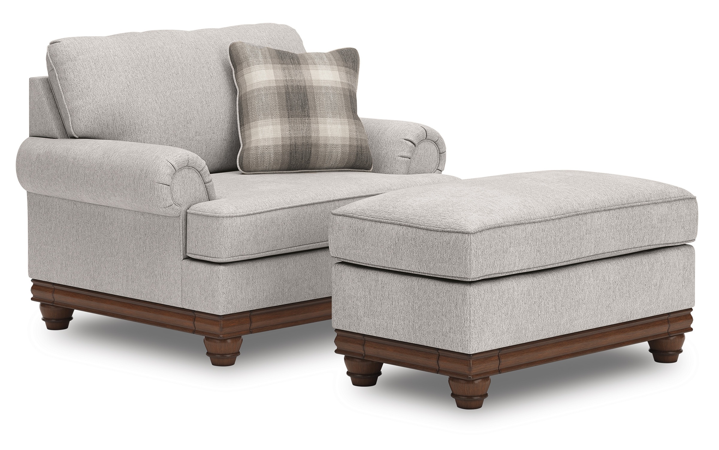 Clearbrooke Polyester Ottoman