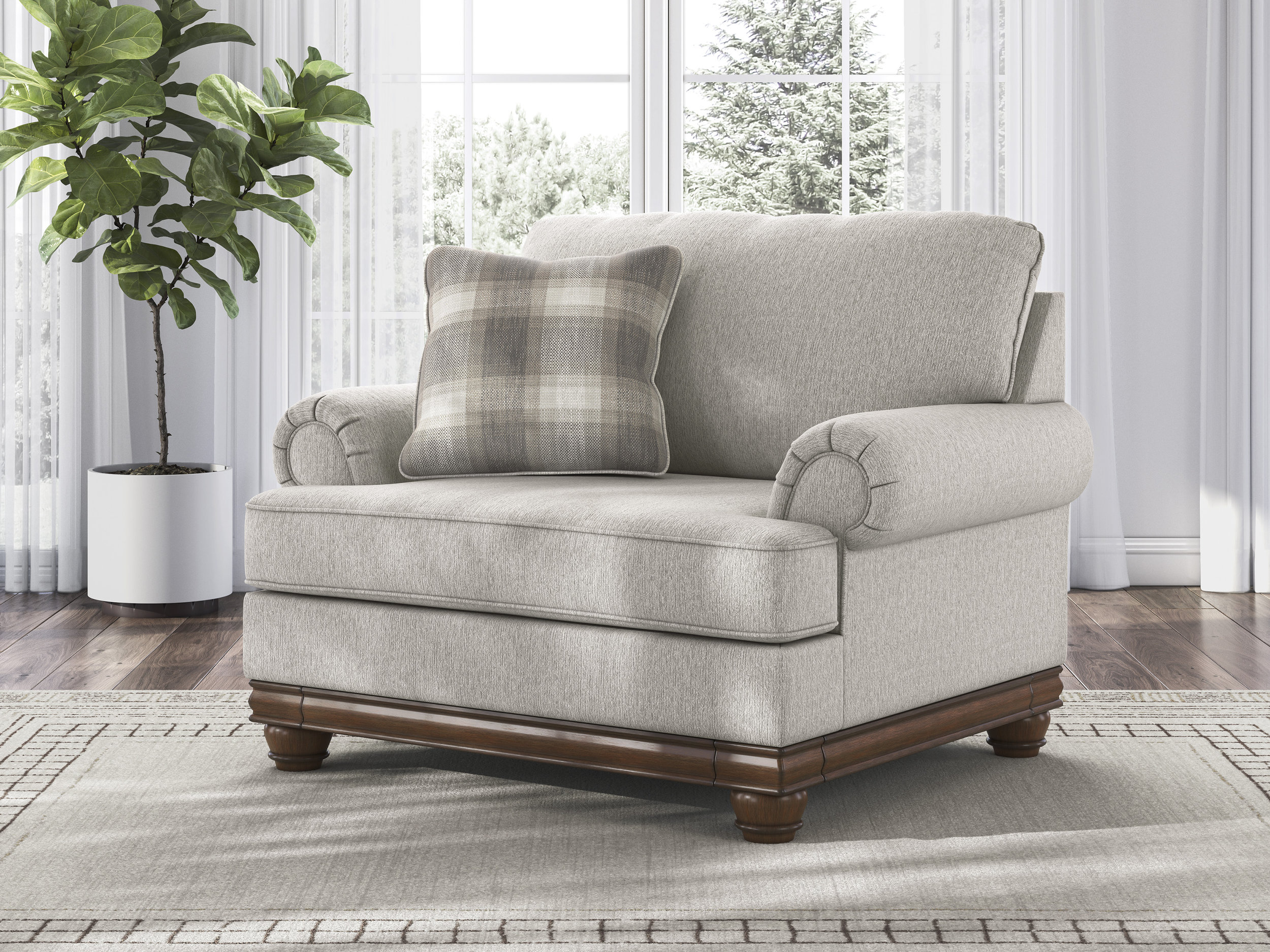 Clearbrooke Polyester Chair & a Half