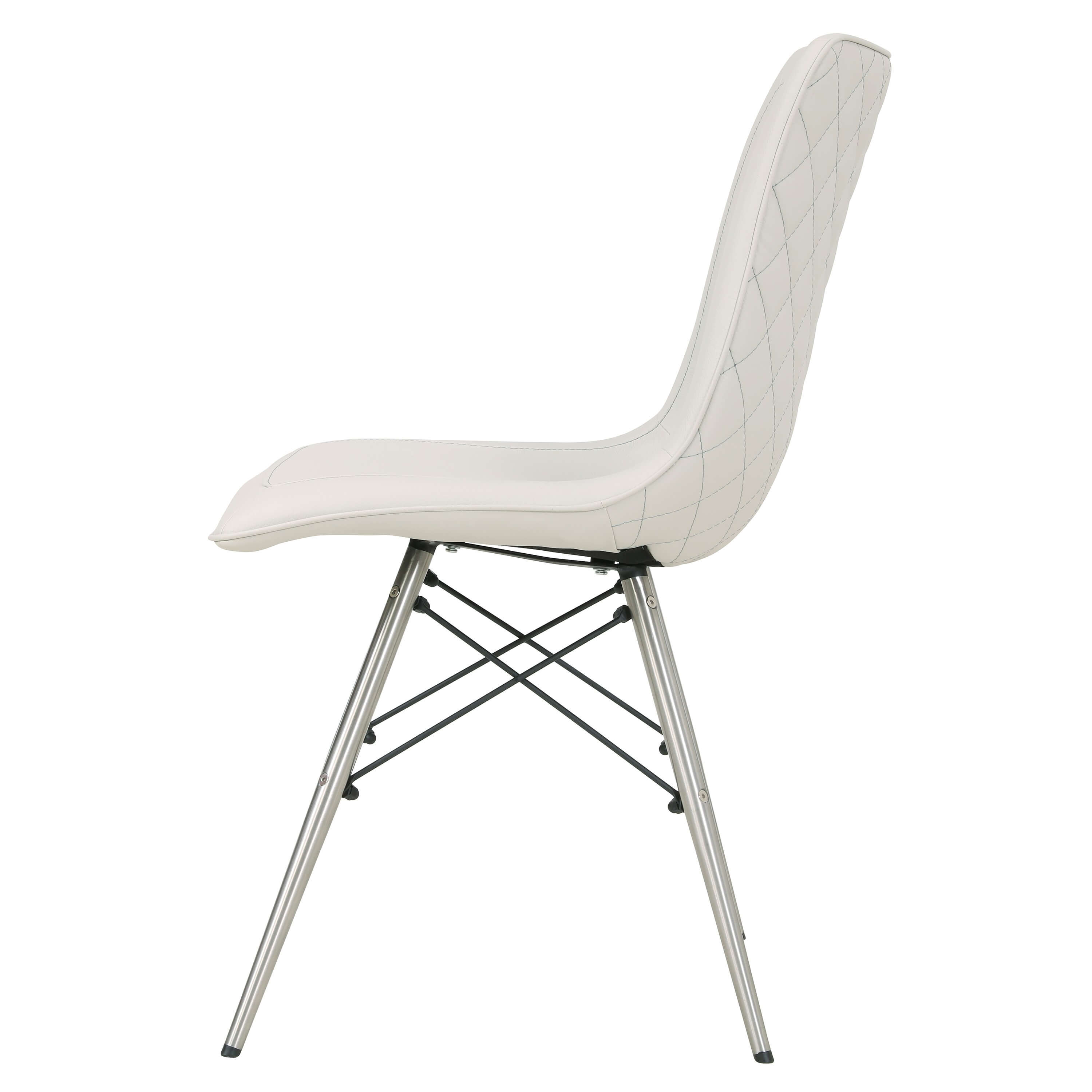 Blaine PU Chair, Stainless Steel Legs