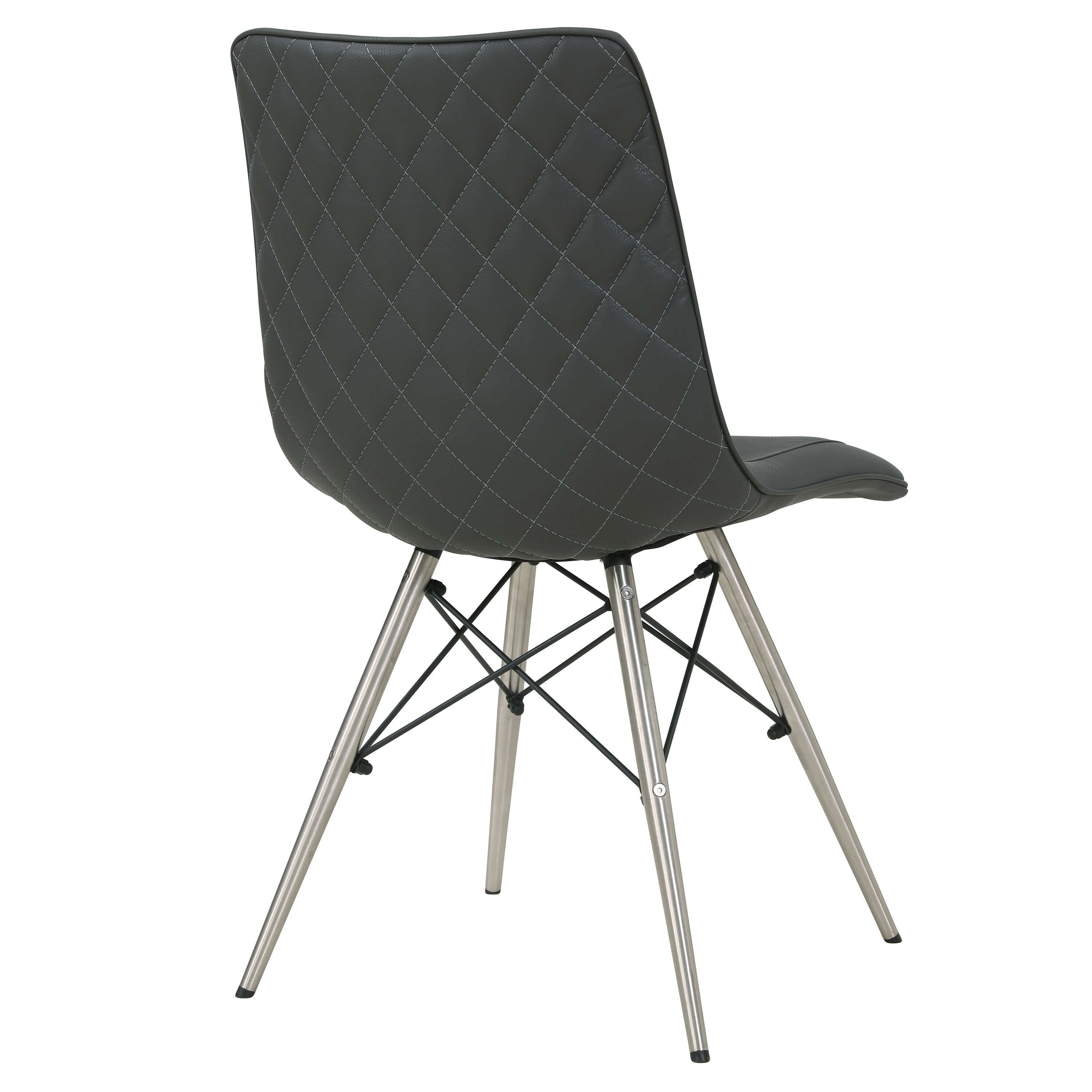 Blaine PU Chair, Stainless Steel Legs