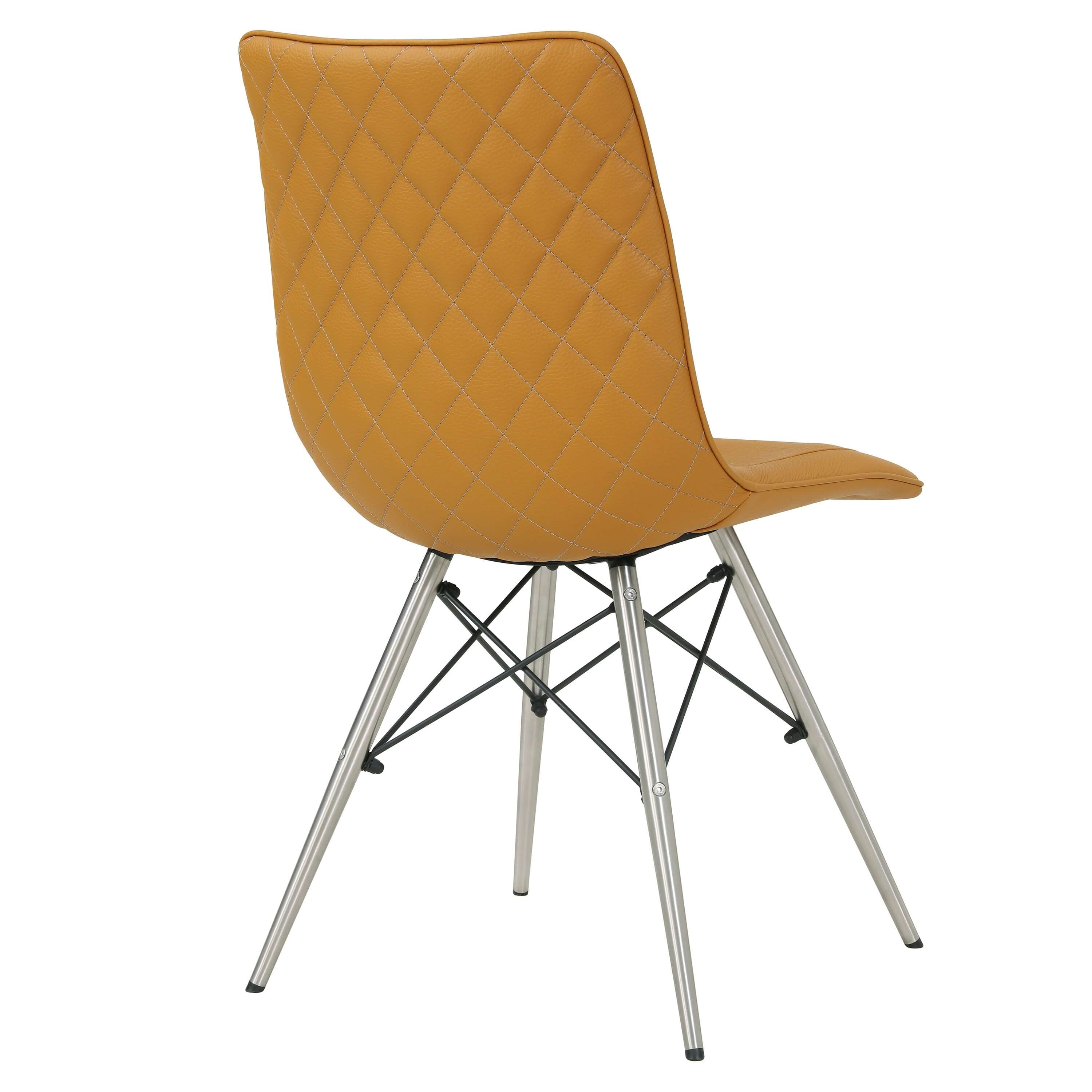 Blaine PU Chair, Stainless Steel Legs