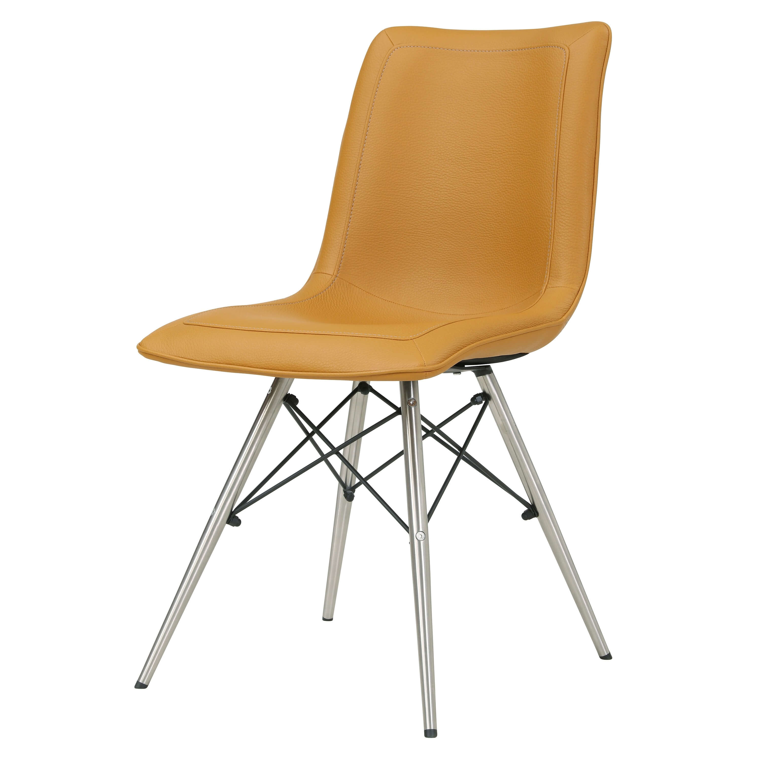 Blaine PU Chair, Stainless Steel Legs