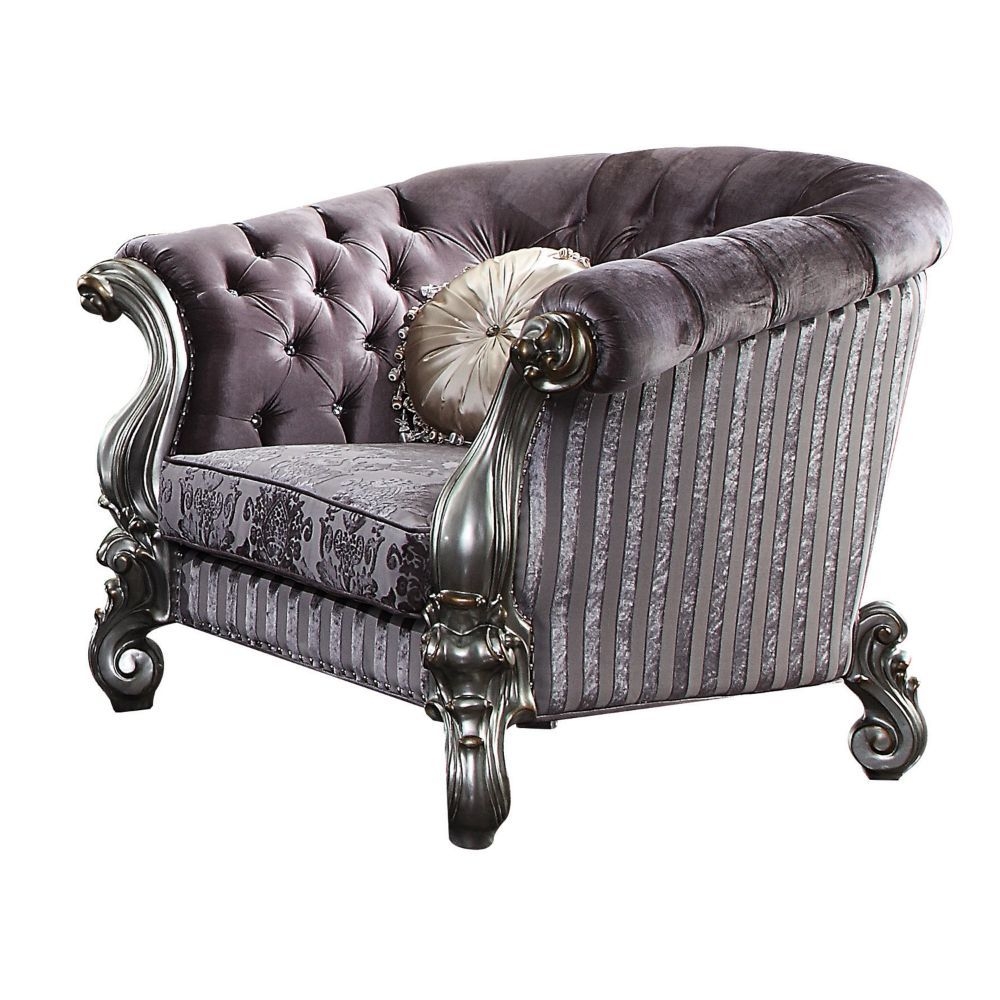 Versailles Fabric Velvet Tufted Living Room Set