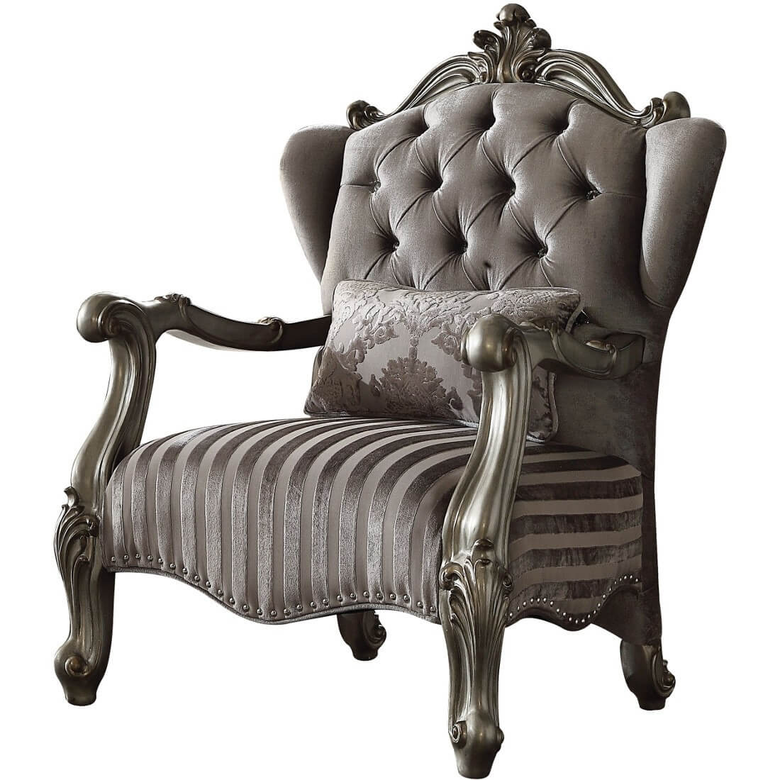 Versailles Oval Velvet Living Room Set