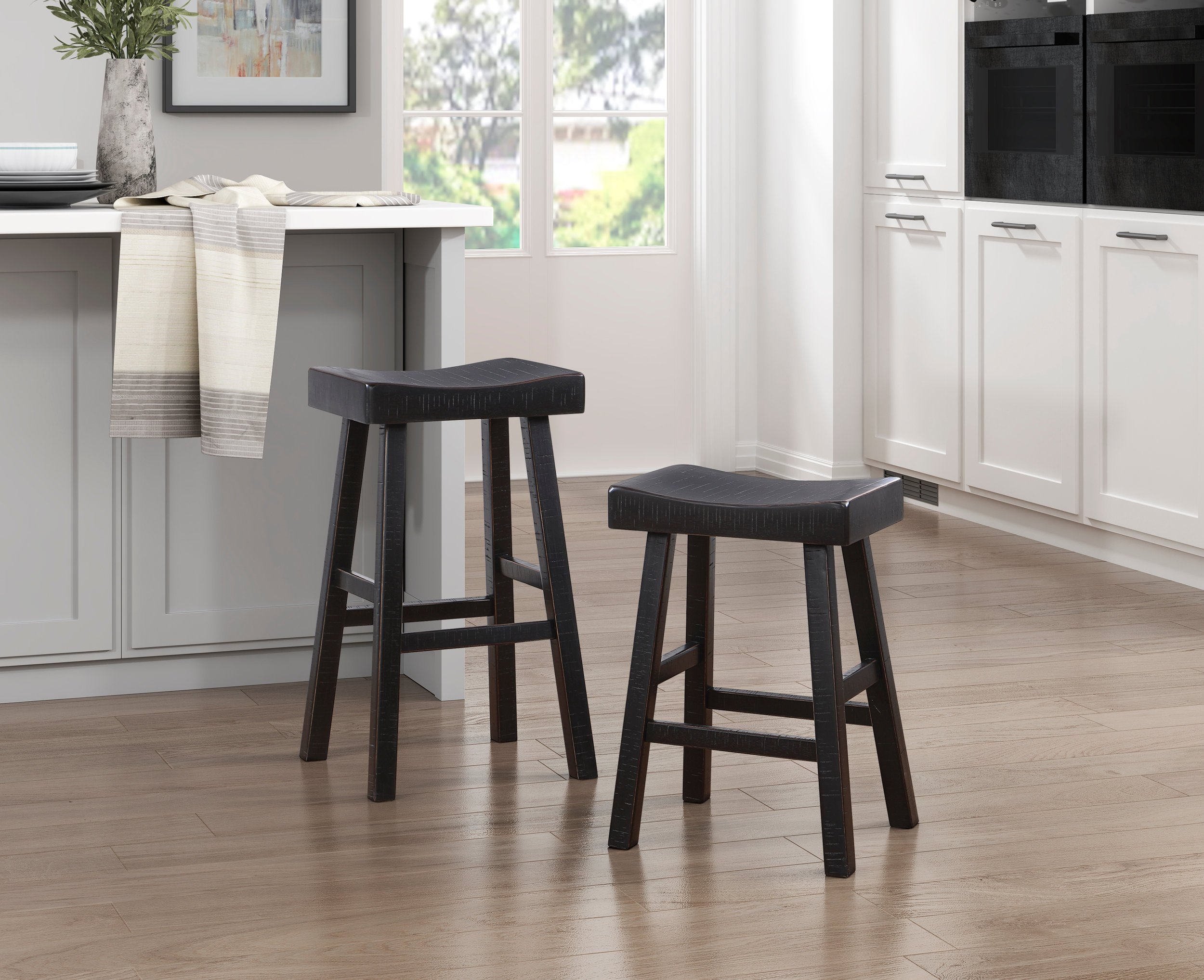 Caspian Wood 4-Piece Pack Pub Height Set