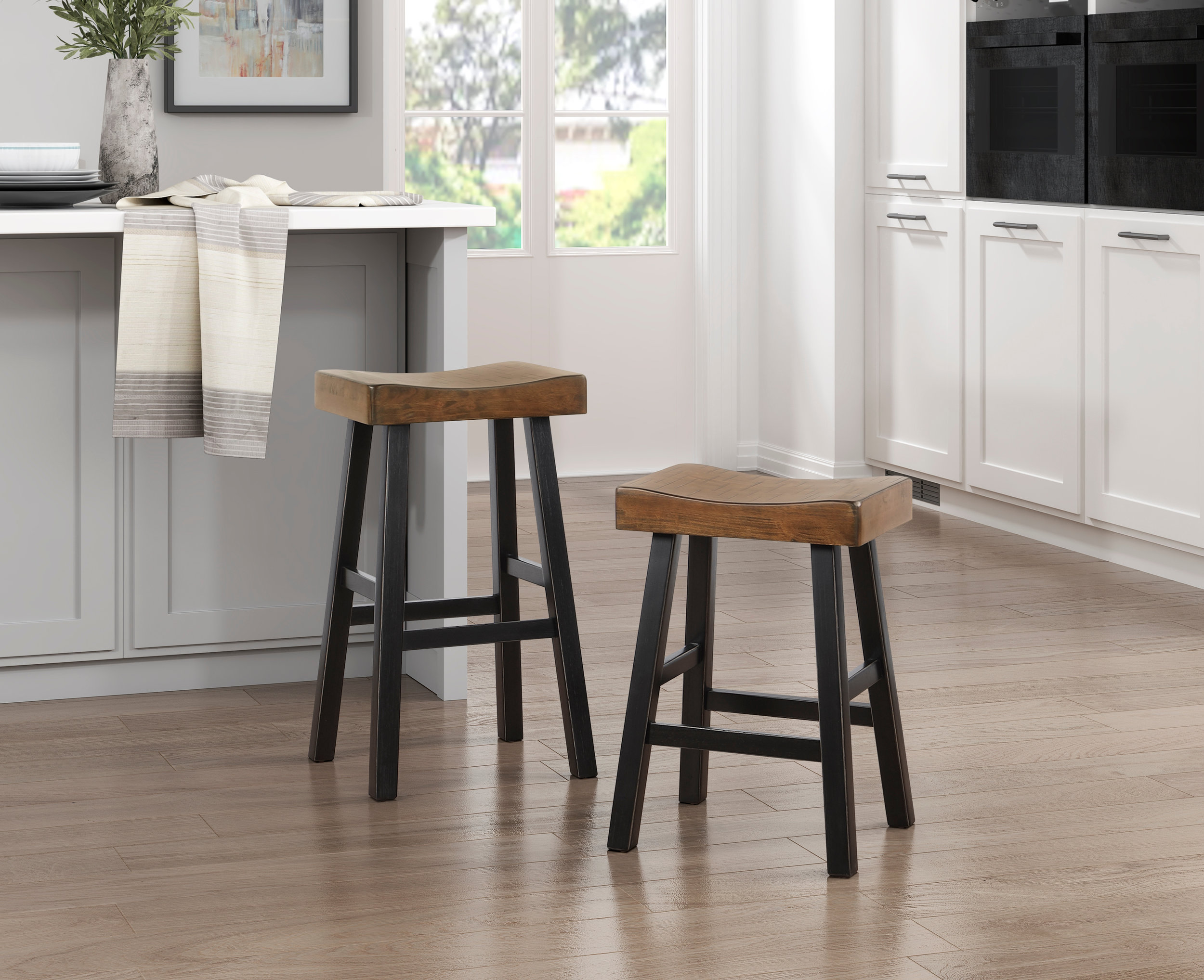 Caspian Wood 4-Piece Pack Pub Height Set