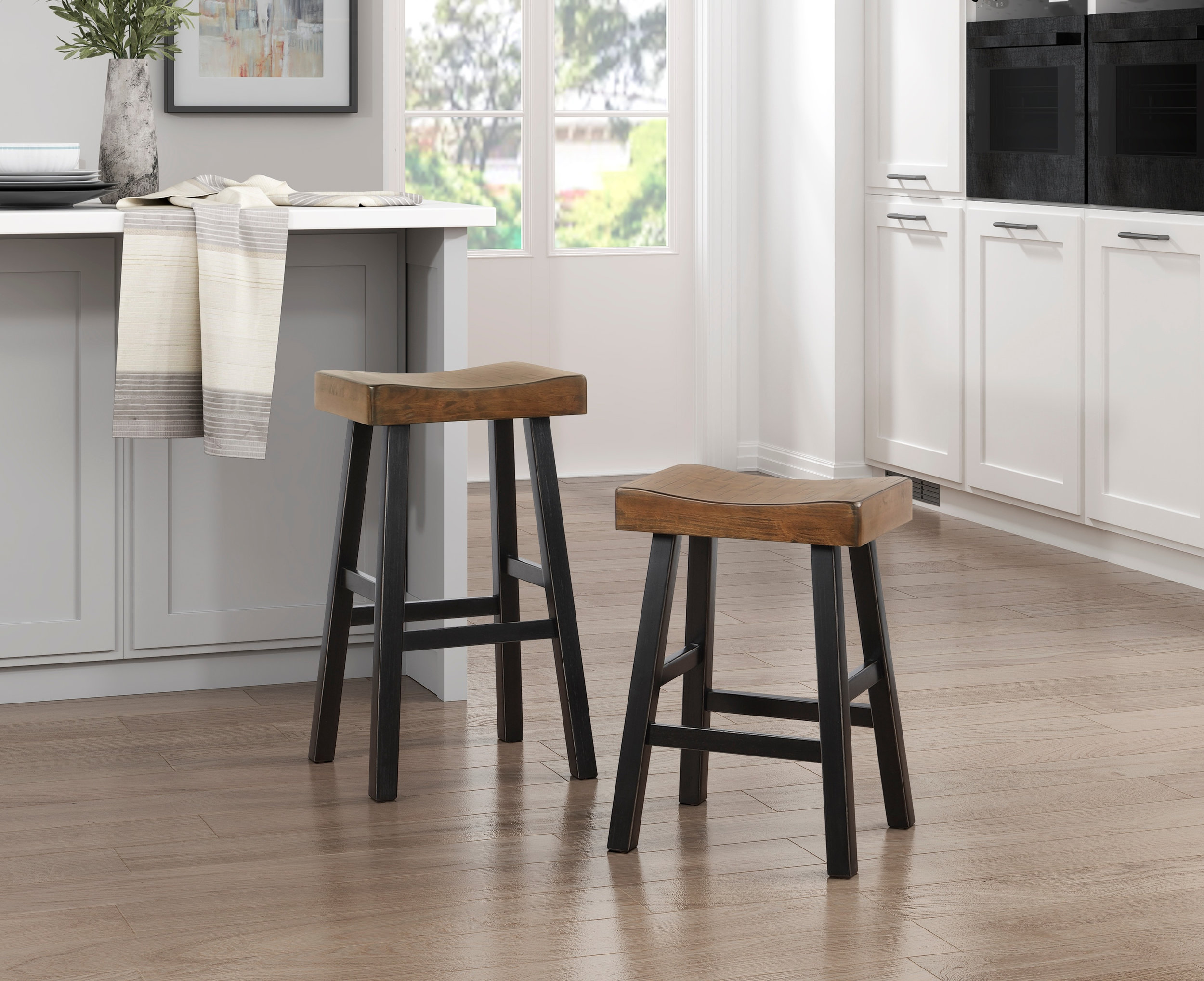 Caspian Wood 4-Piece Pack Counter Height Set