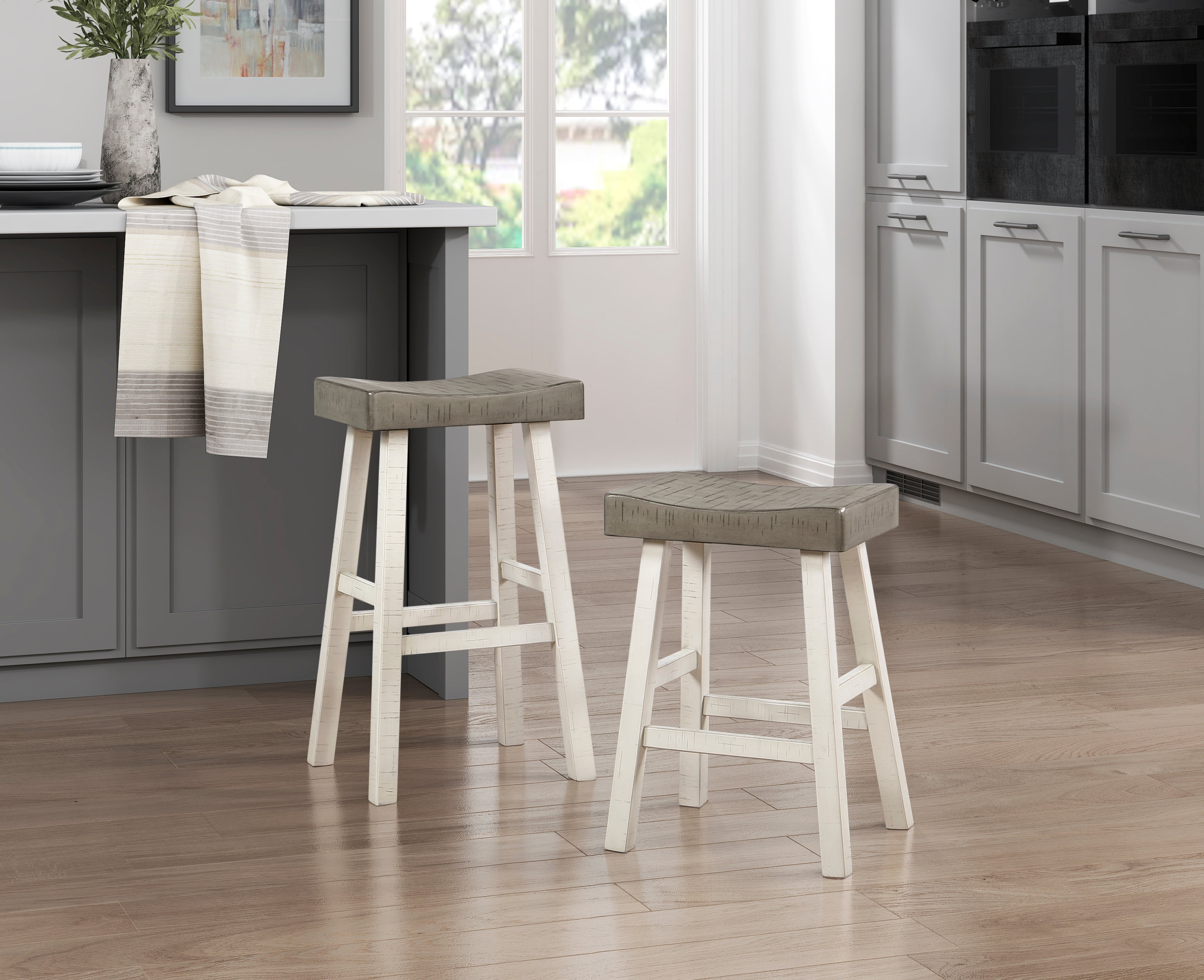 Caspian Wood 4-Piece Pack Pub Height Set
