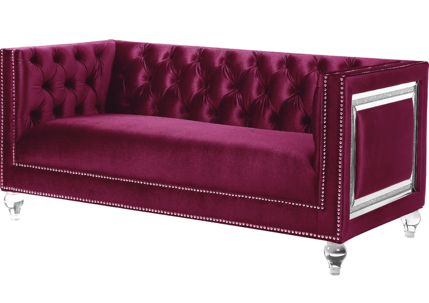 Heibero Velvet Tufted Living Room Set