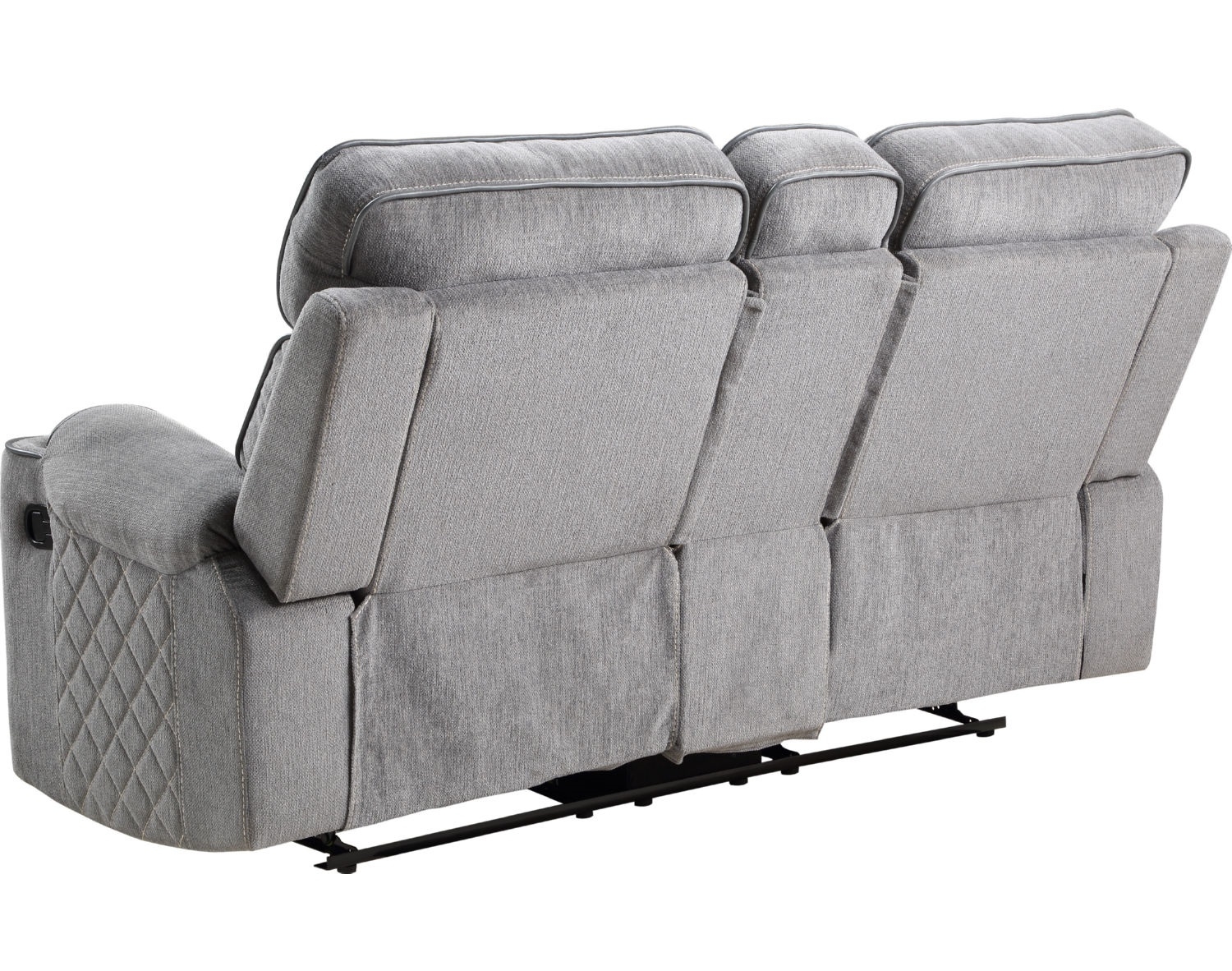 Aulada Fabric Glider Recliner Loveseat