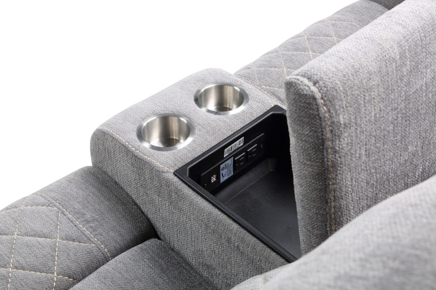Aulada Fabric Glider Recliner Loveseat