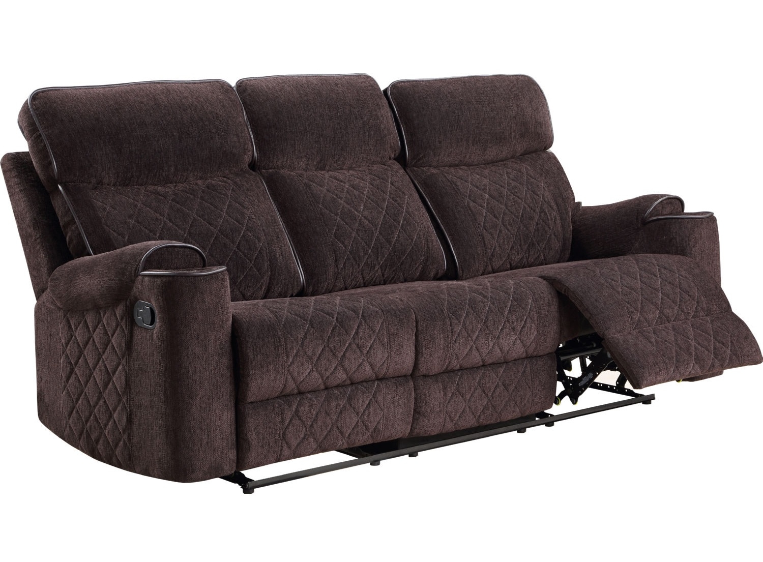 Aulada Fabric Glider Recliner Sofa