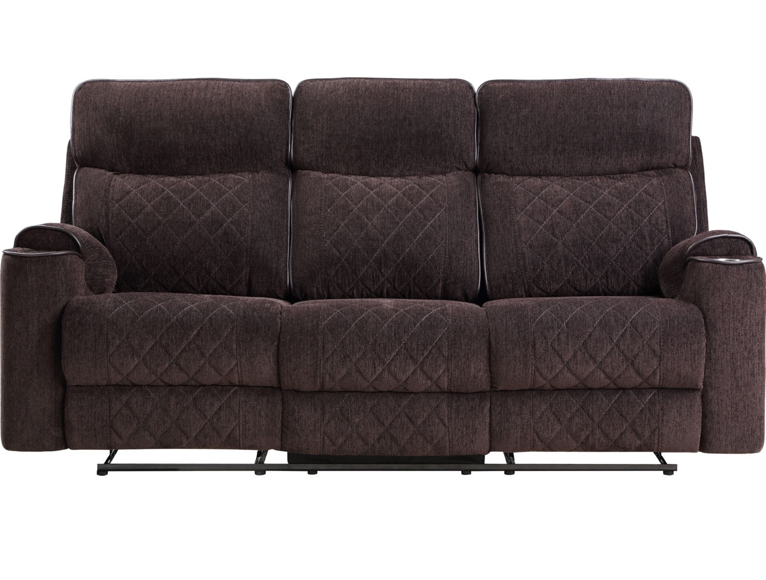 Aulada Fabric Glider Recliner Sofa