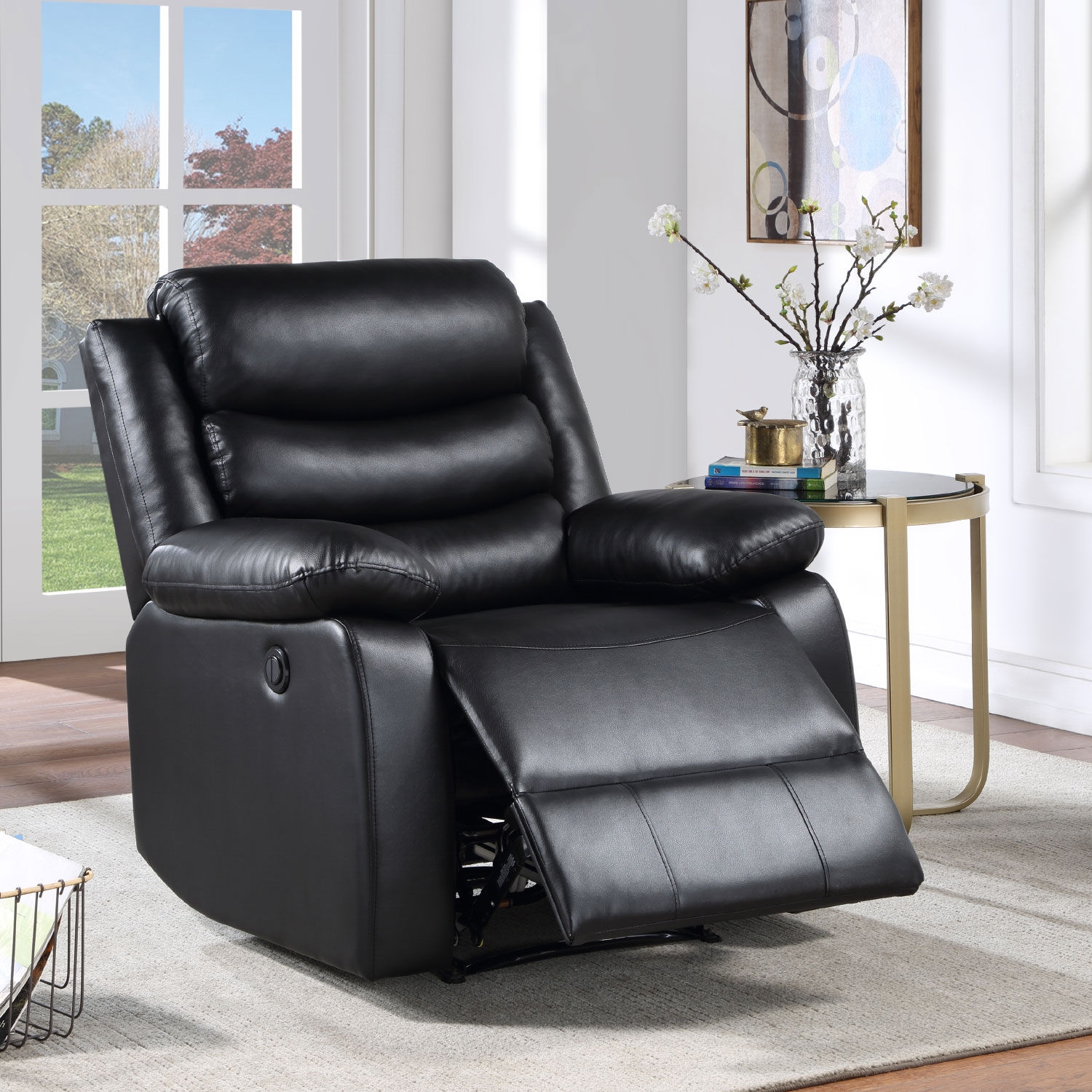 Eilbra Leatherette Power Recliner