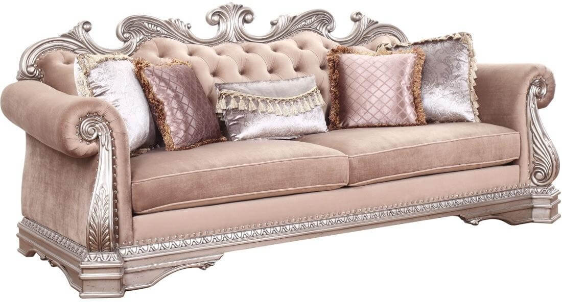 Northville Velvet Fabric Sofa
