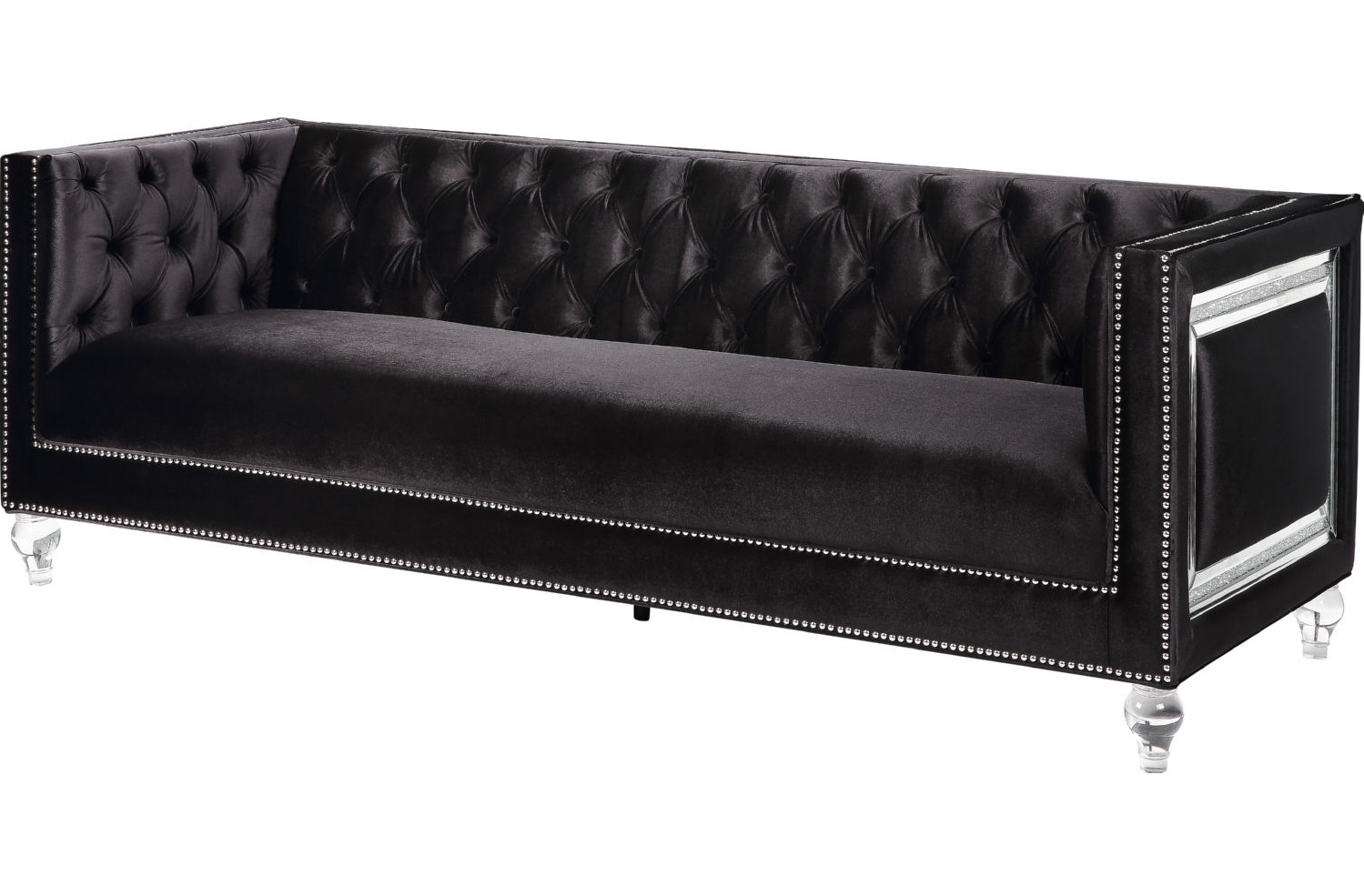 Heibero Velvet Tufted Sofa
