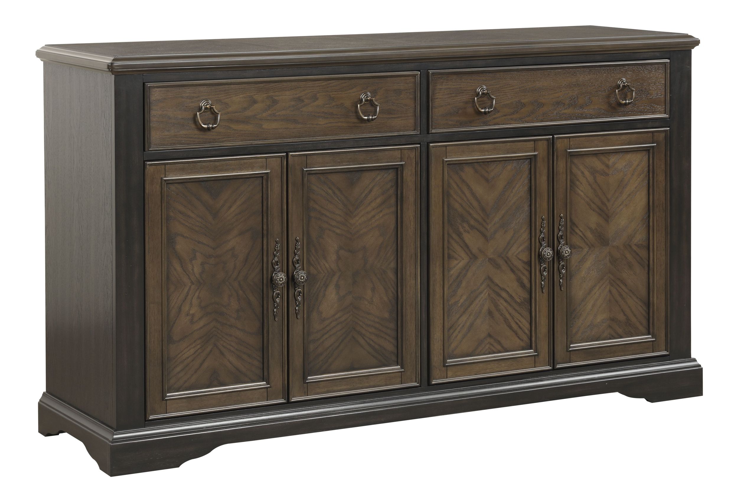 Stonington Wood Server with 2 Drawers & 4 Doors