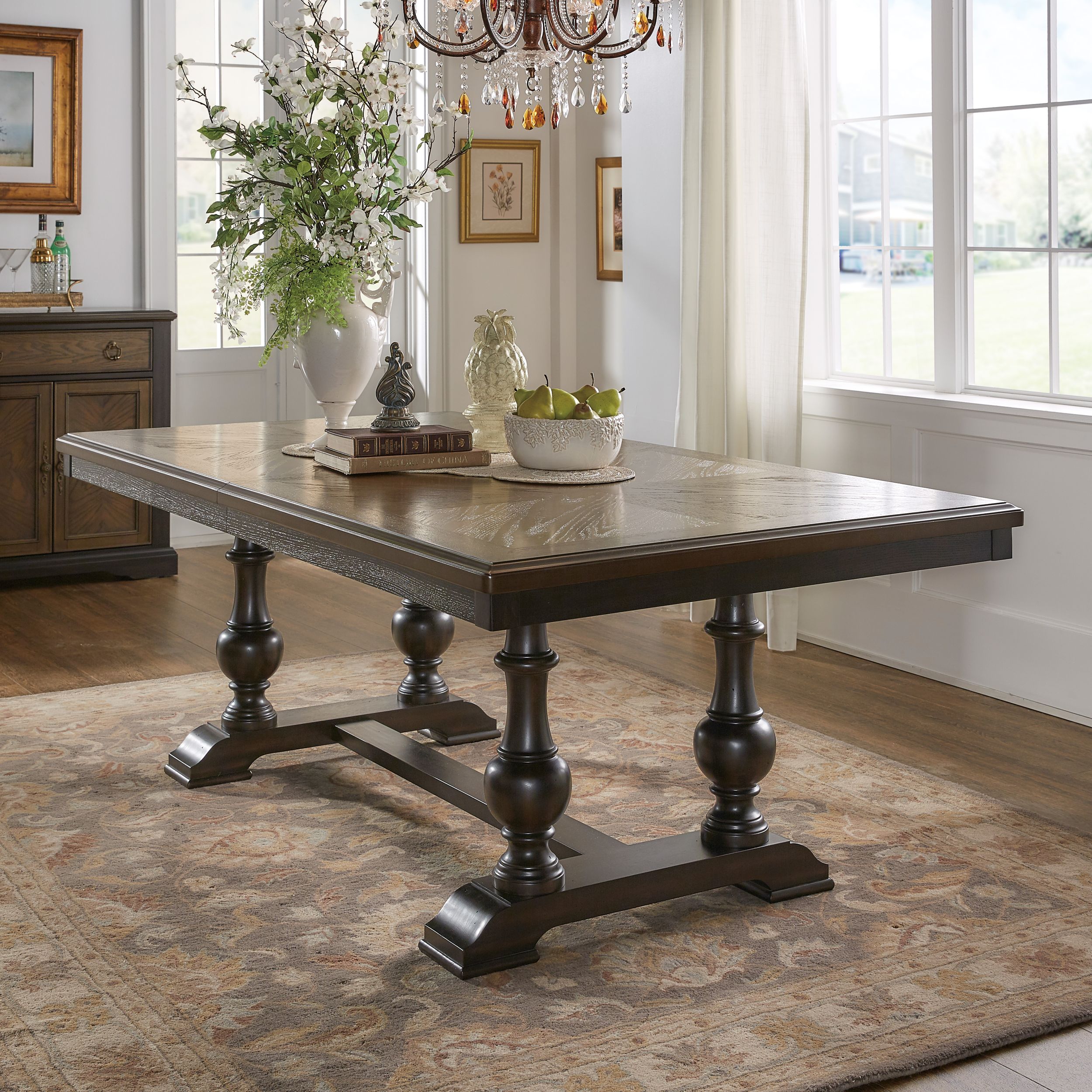 Stonington Rectangular Extendable Wood Dining Table