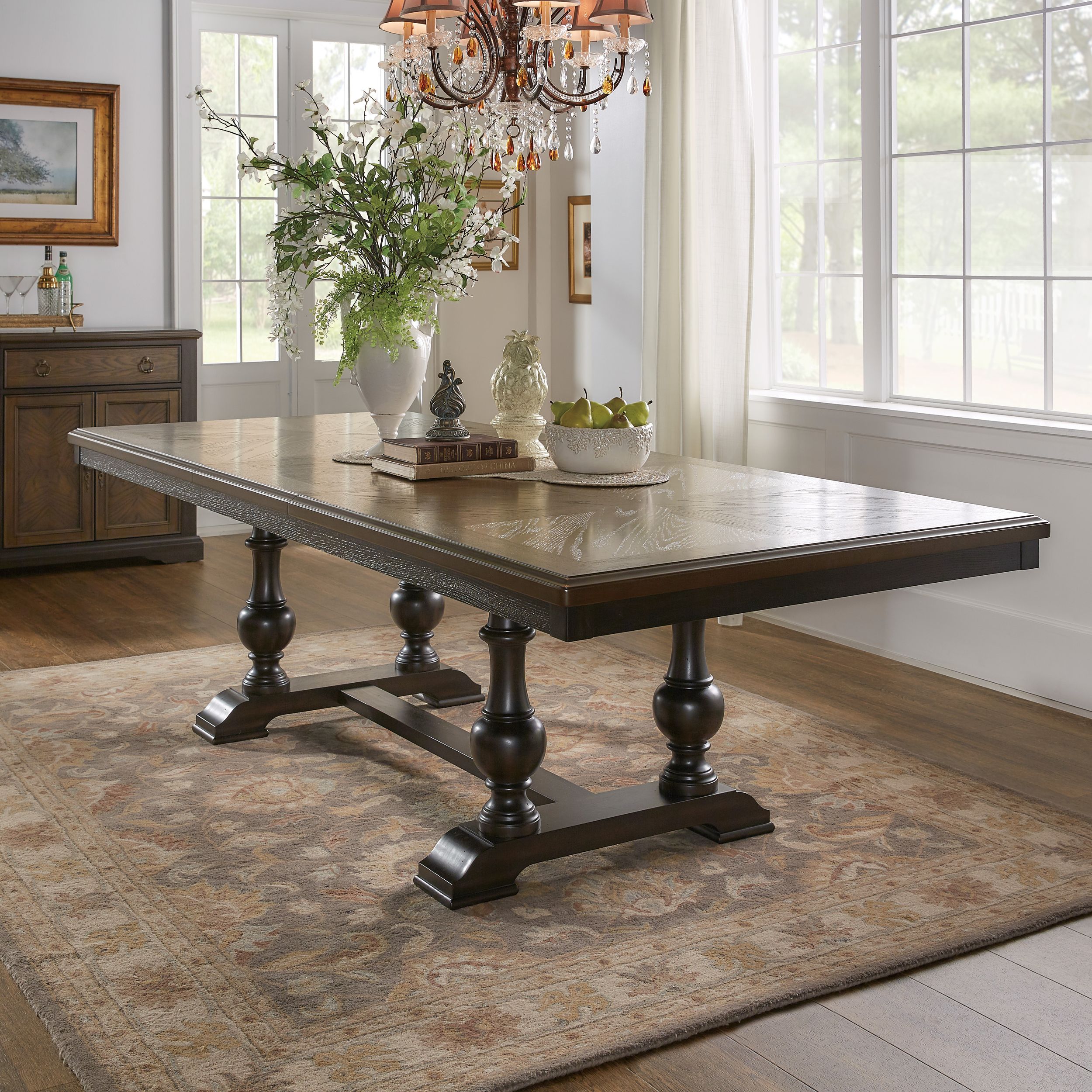 Stonington Rectangular Extendable Wood Dining Table