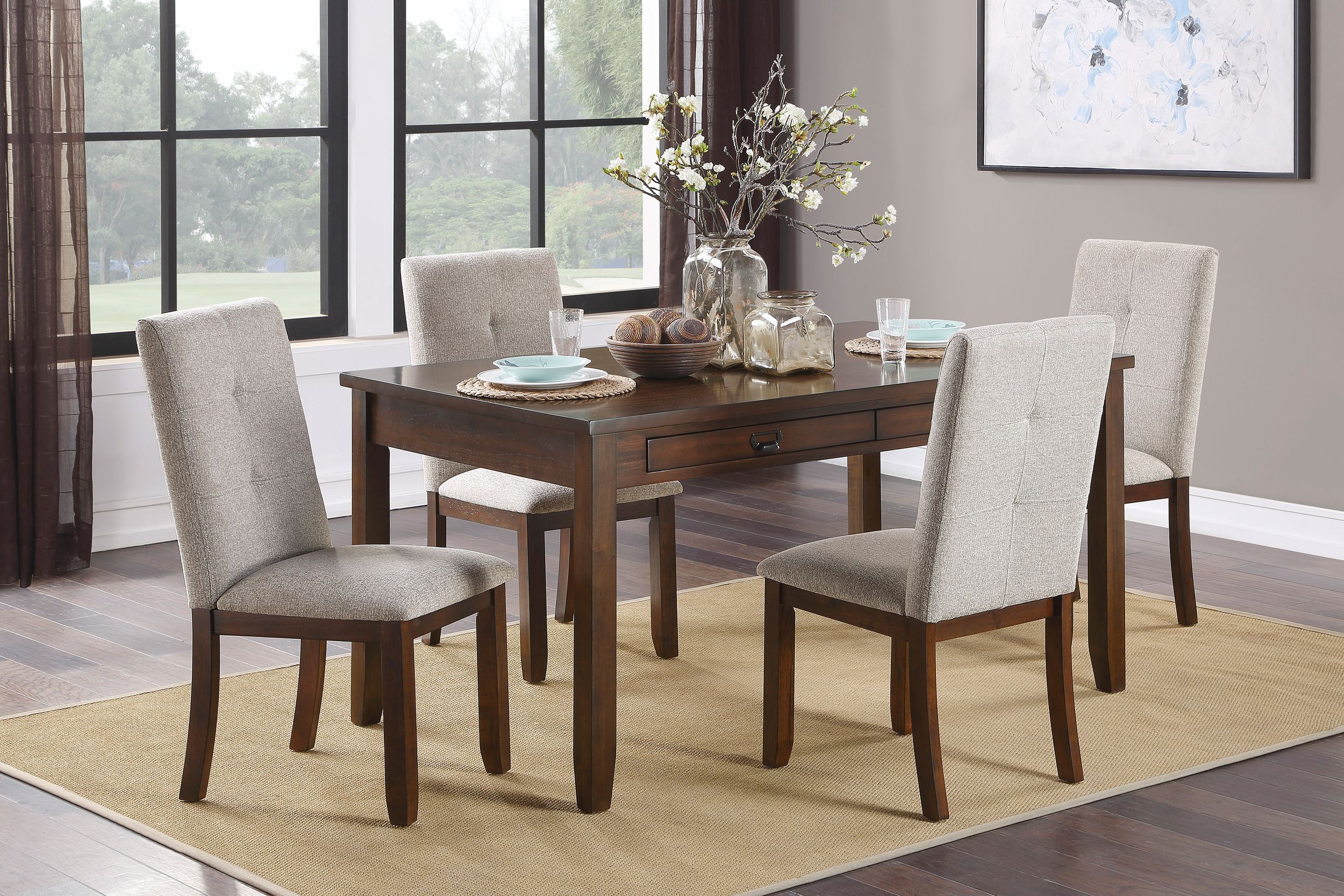 Binghampton Wood/Fabric Side Chair