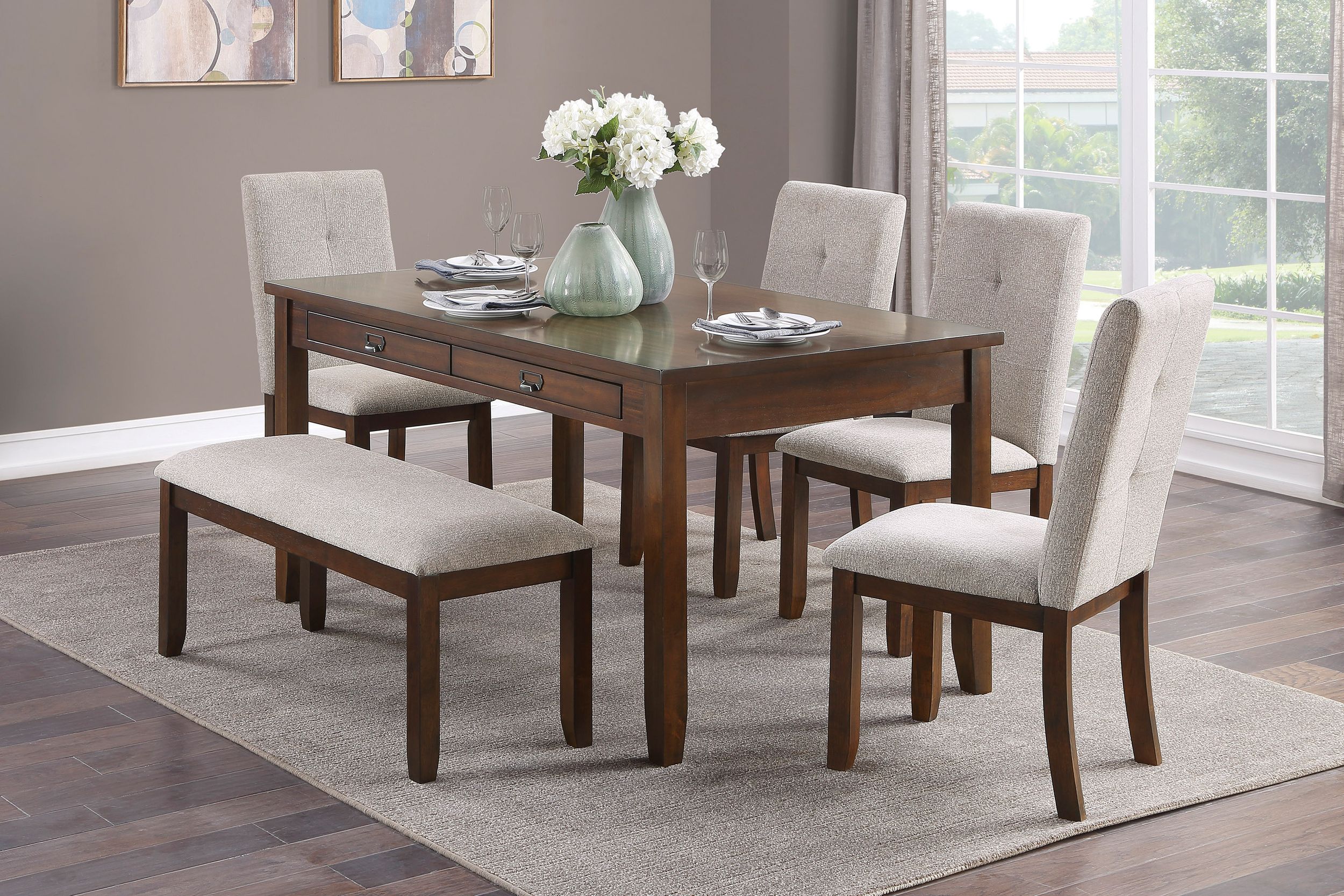 Binghampton Wood/Fabric Side Chair