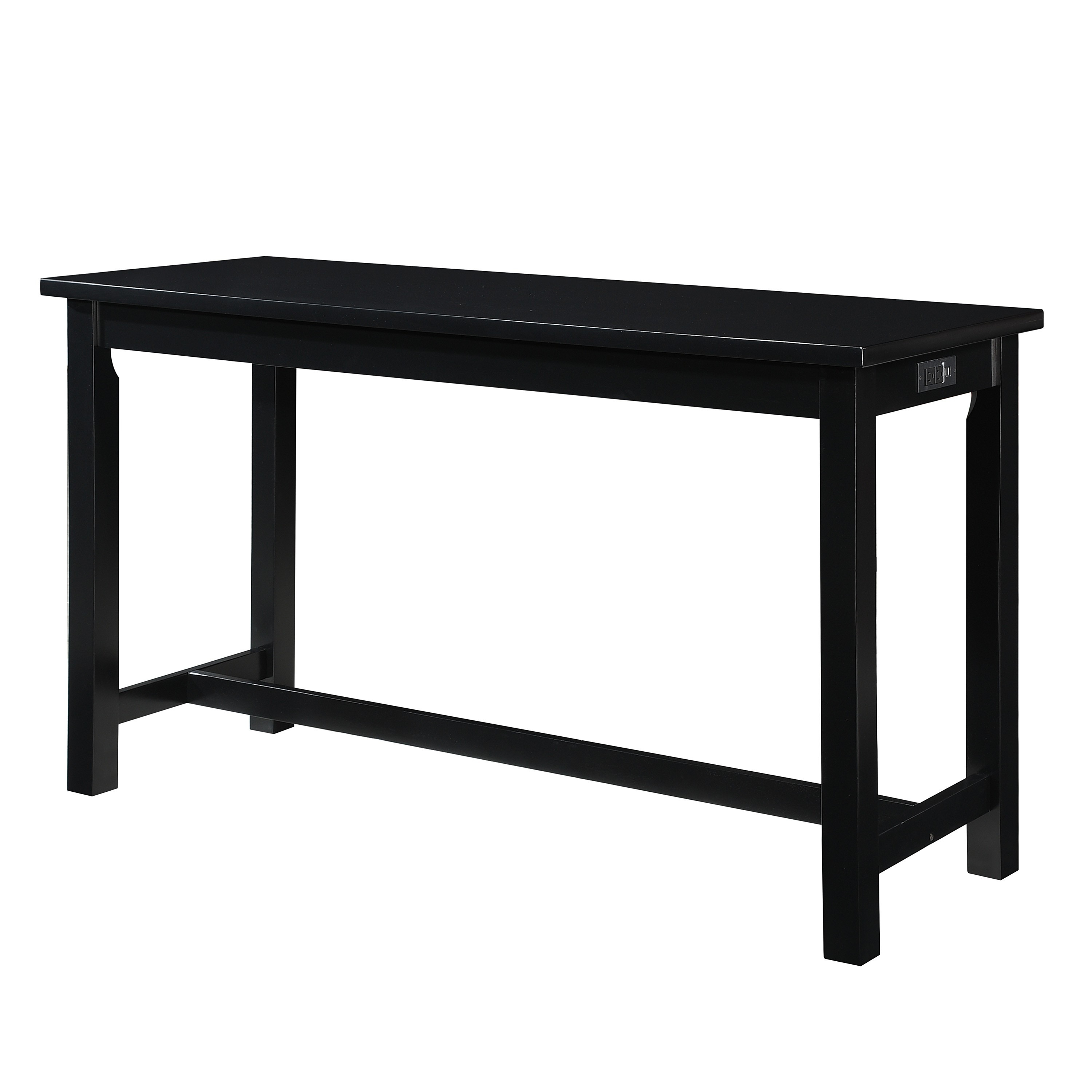 Connected Wood/Fabric 4-Piece Pack Counter Height Set with Drawer