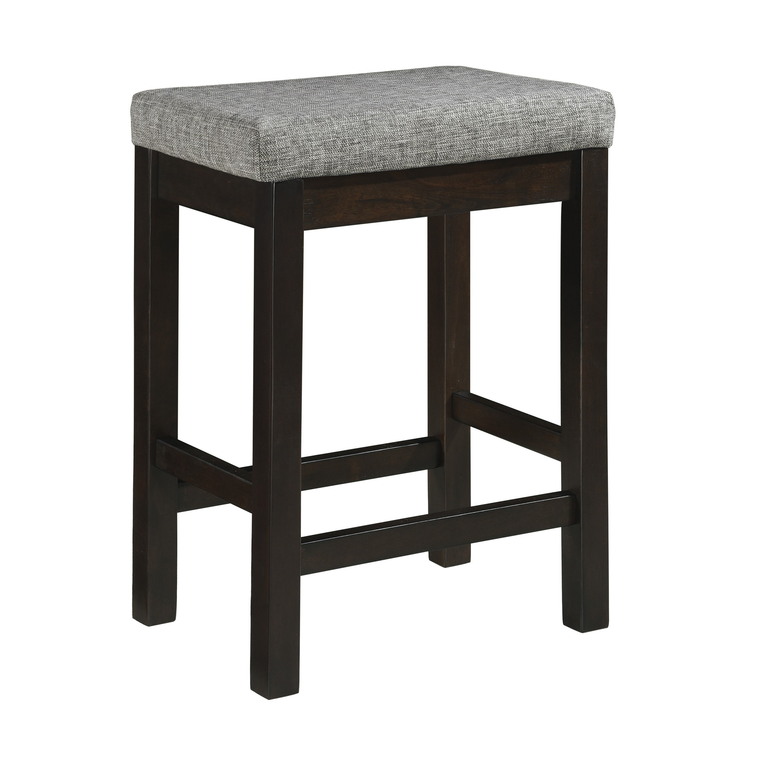 Connected Wood/Fabric 4-Piece Pack Counter Height Set with Drawer