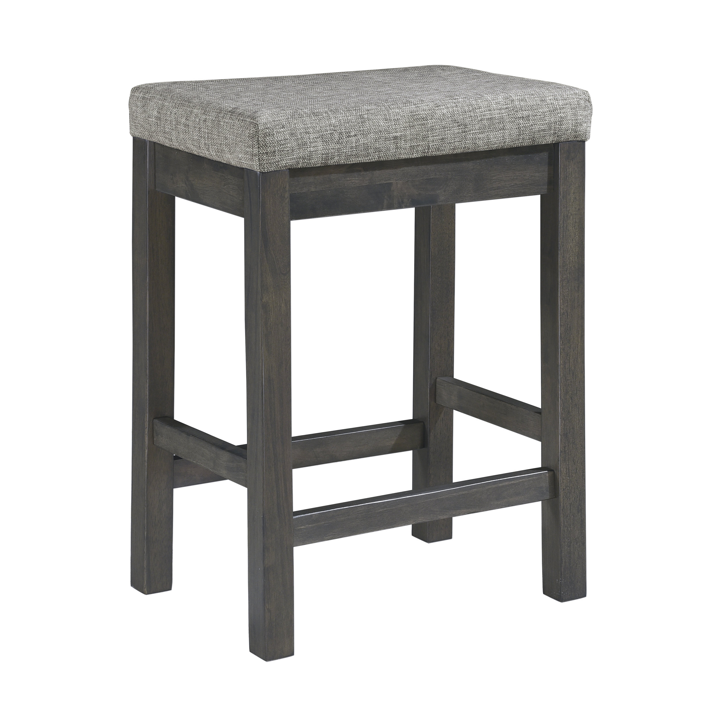 Connected Wood/Fabric 4-Piece Pack Counter Height Set with Drawer