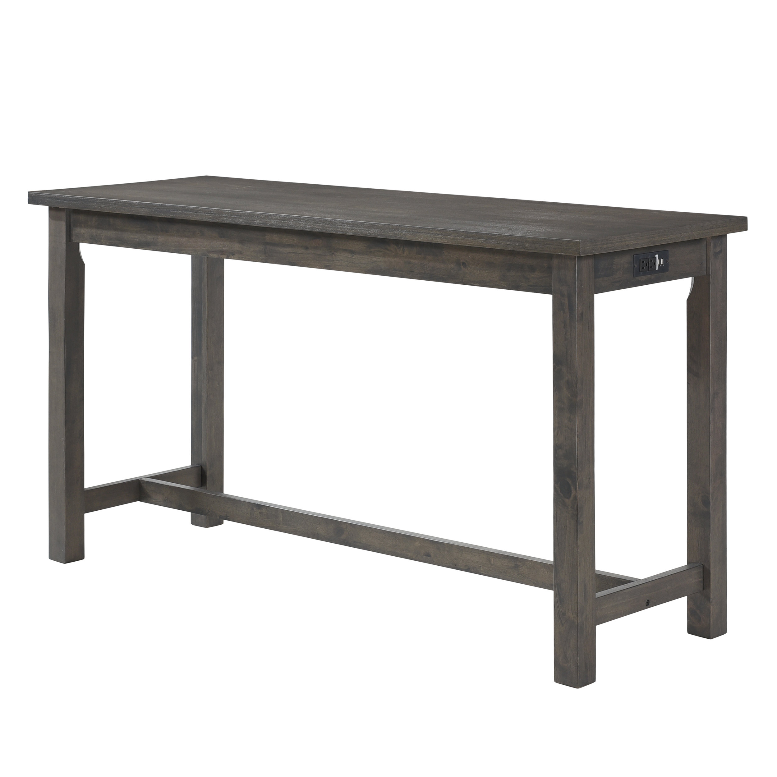 Connected Wood/Fabric 4-Piece Pack Counter Height Set with Drawer