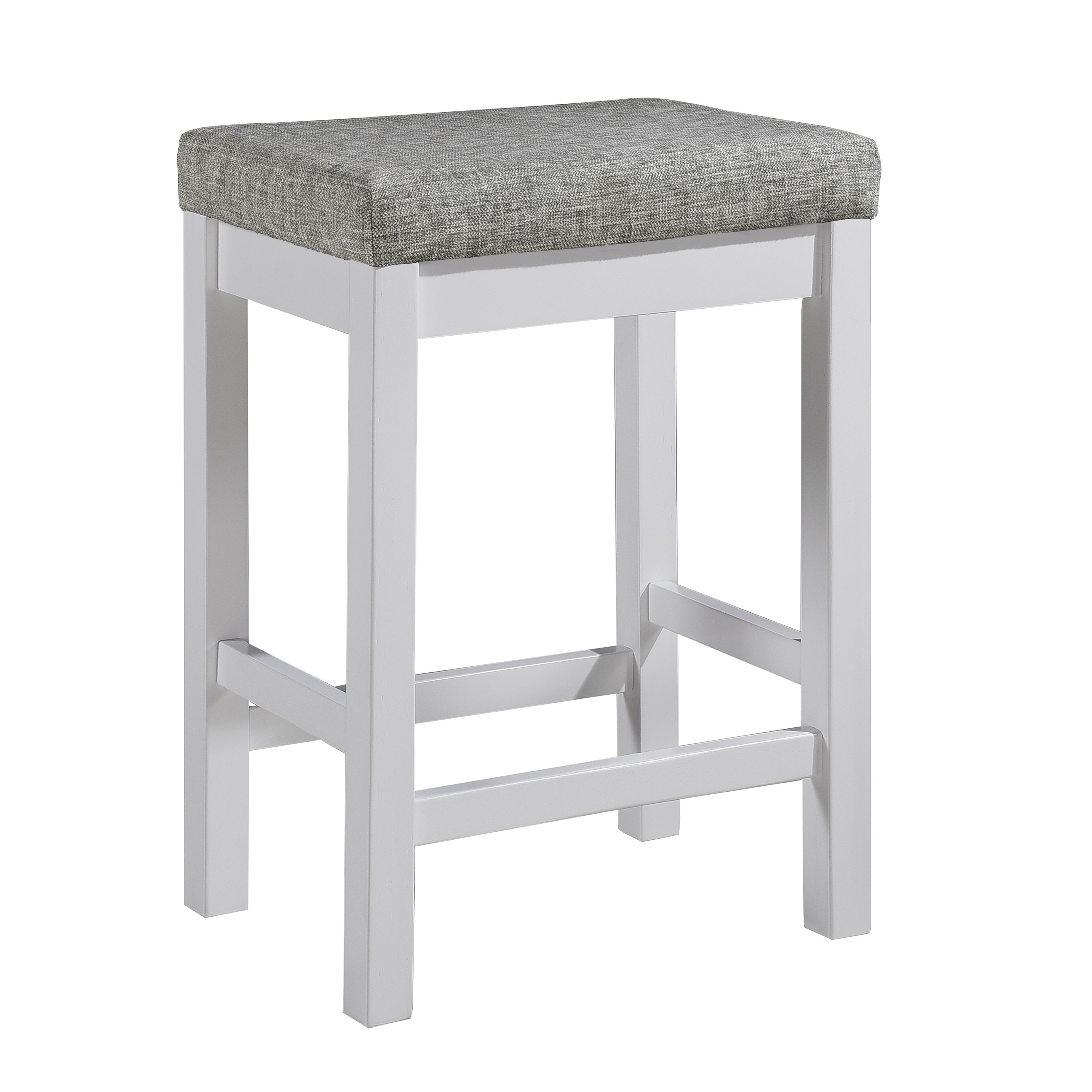 Connected Wood/Fabric 4-Piece Pack Counter Height Set with Drawer