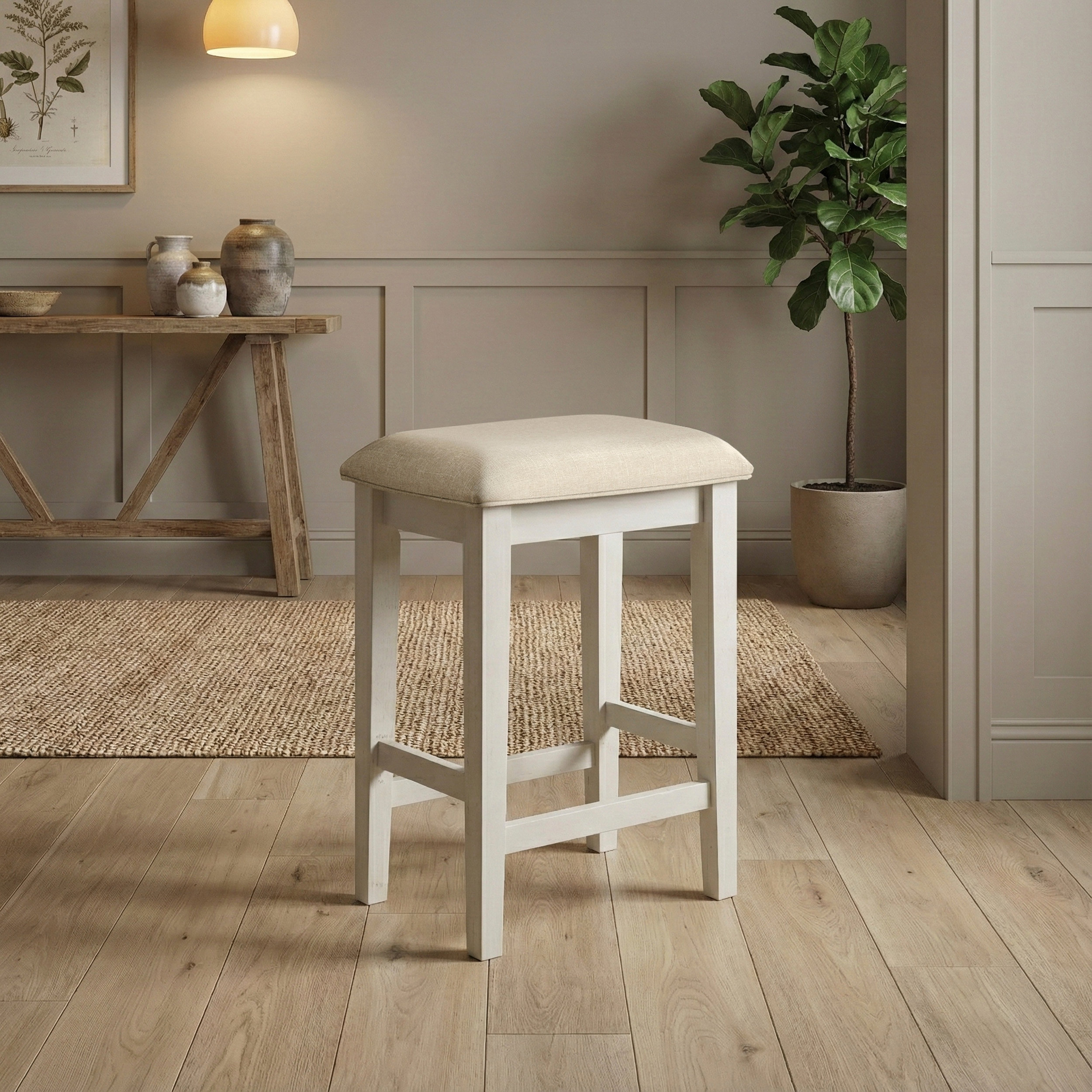 Beacon Wood/Fabric 4-Piece Pack Counter Height Set