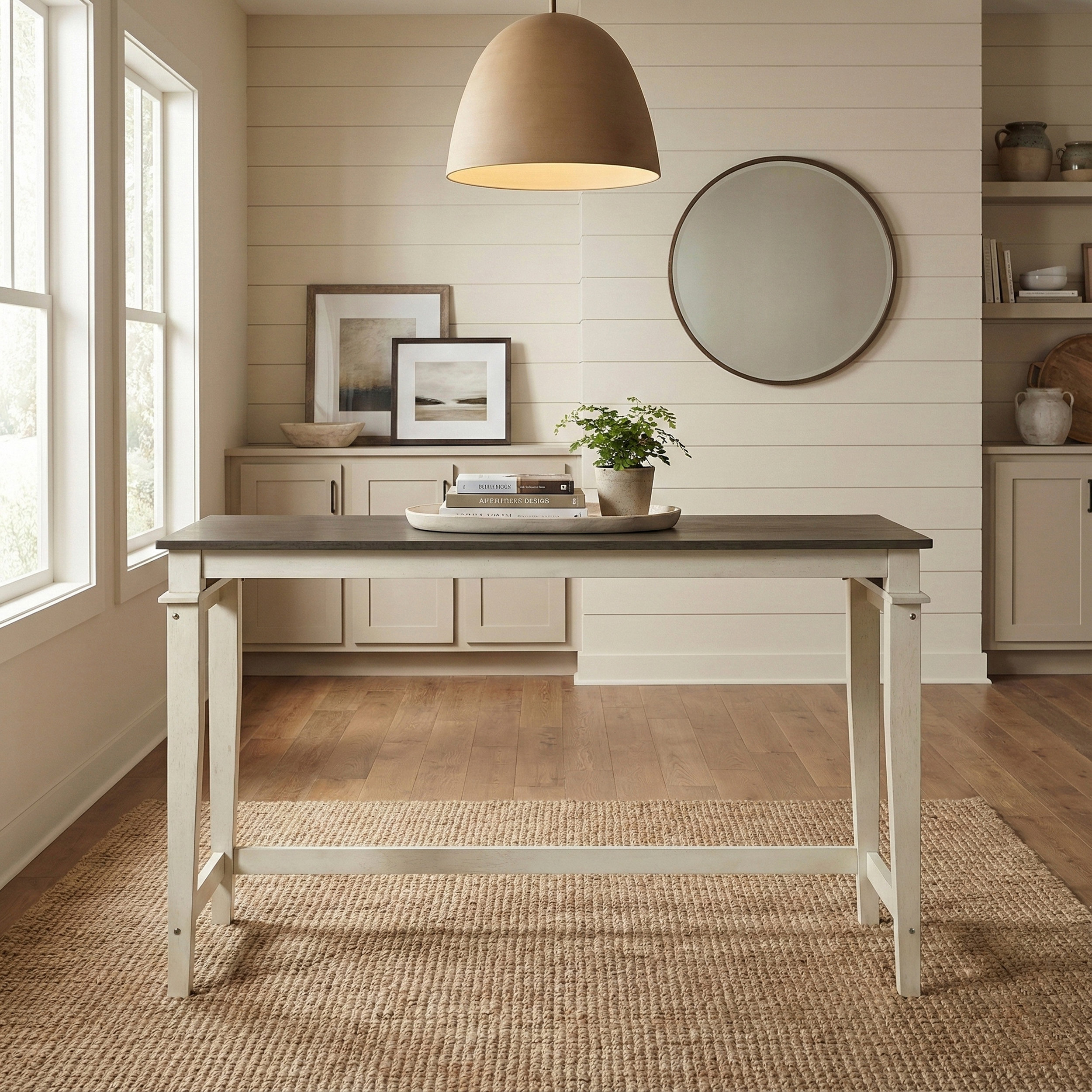 Beacon Wood/Fabric 4-Piece Pack Counter Height Set