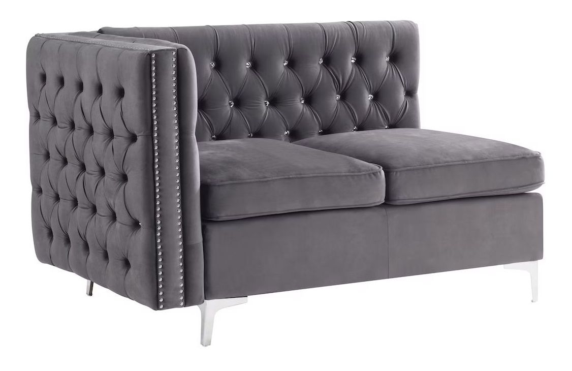 Jaszira Fabric Tufted Loveseat