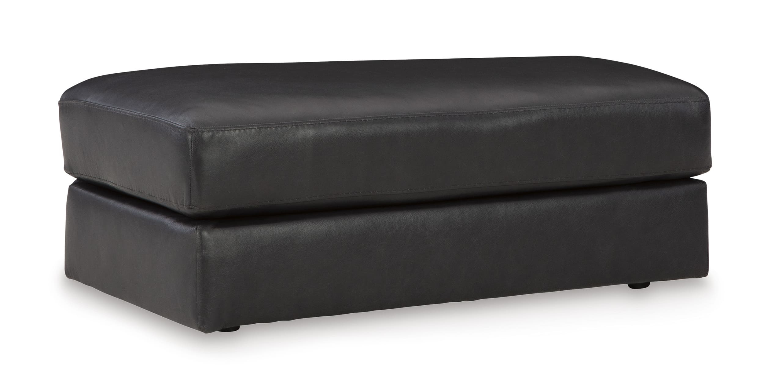 Amiata Leather Ottoman