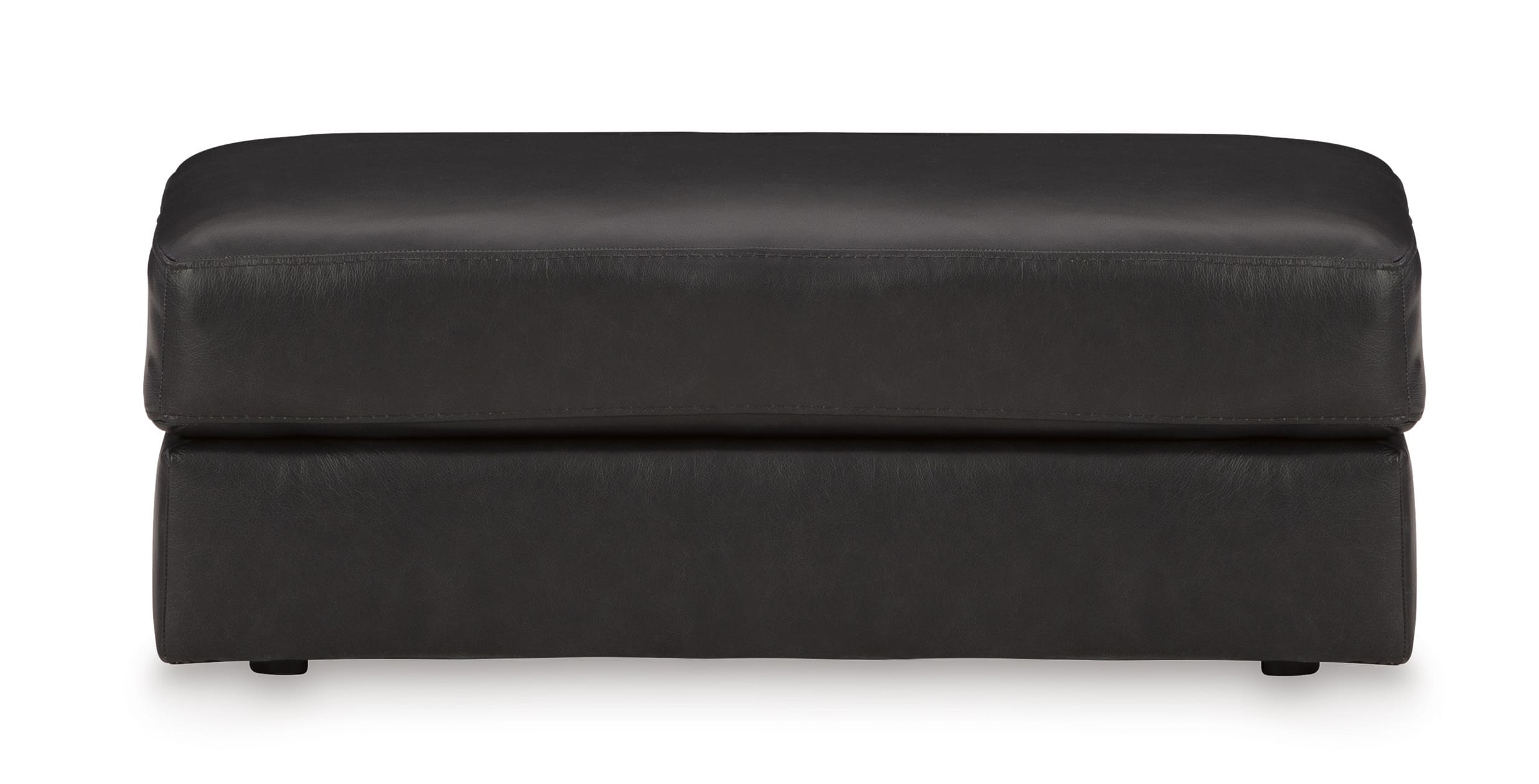 Amiata Leather Ottoman