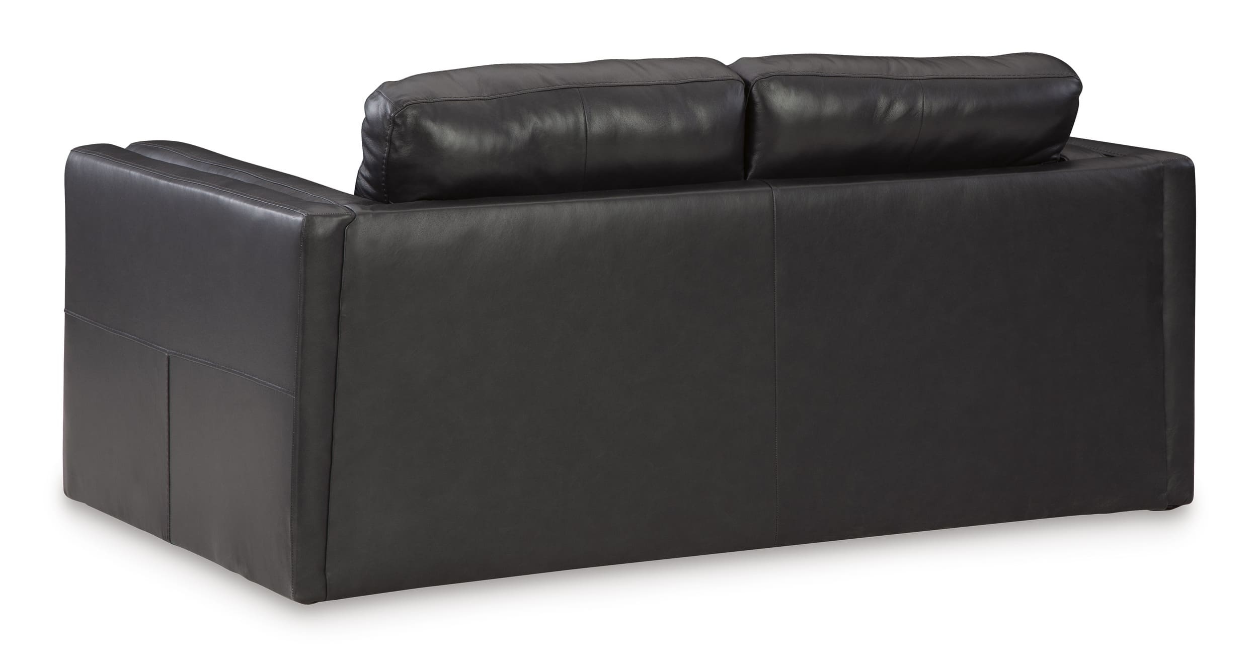 Ashley Amiata Leather Loveseat Back