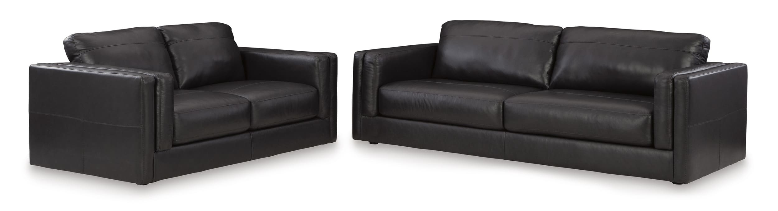 Ashley Amiata leather Sofa And Loveseat