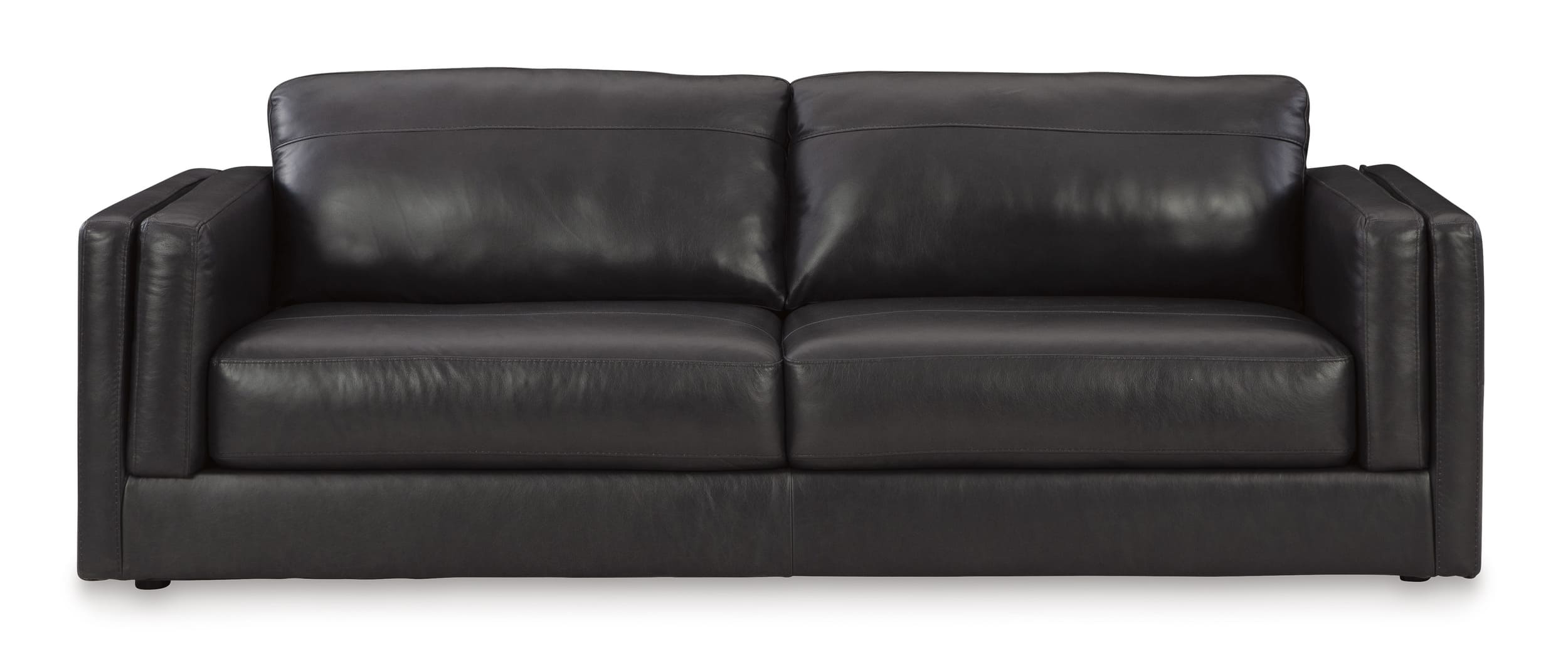 Ashley Amiata Black Leather Sofa