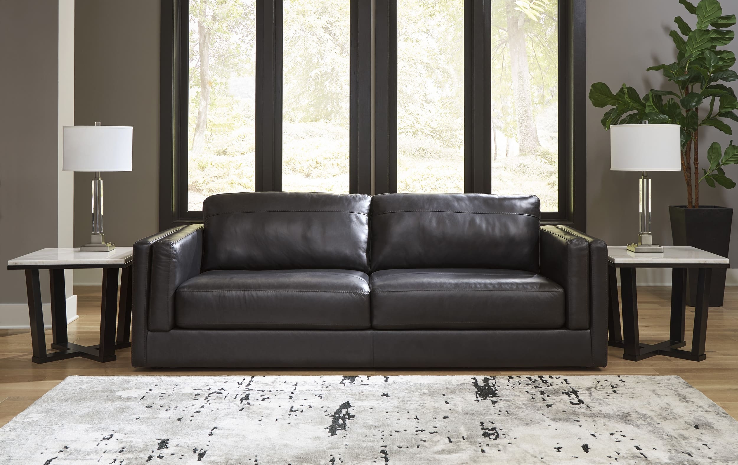 Ashley Amiata Leather Sofa