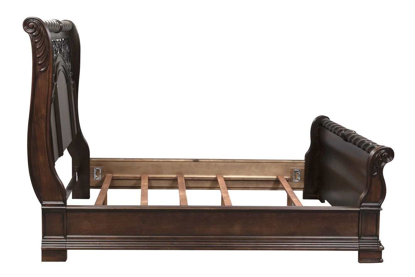 Arbor Place Wood King Size Sleigh Bed